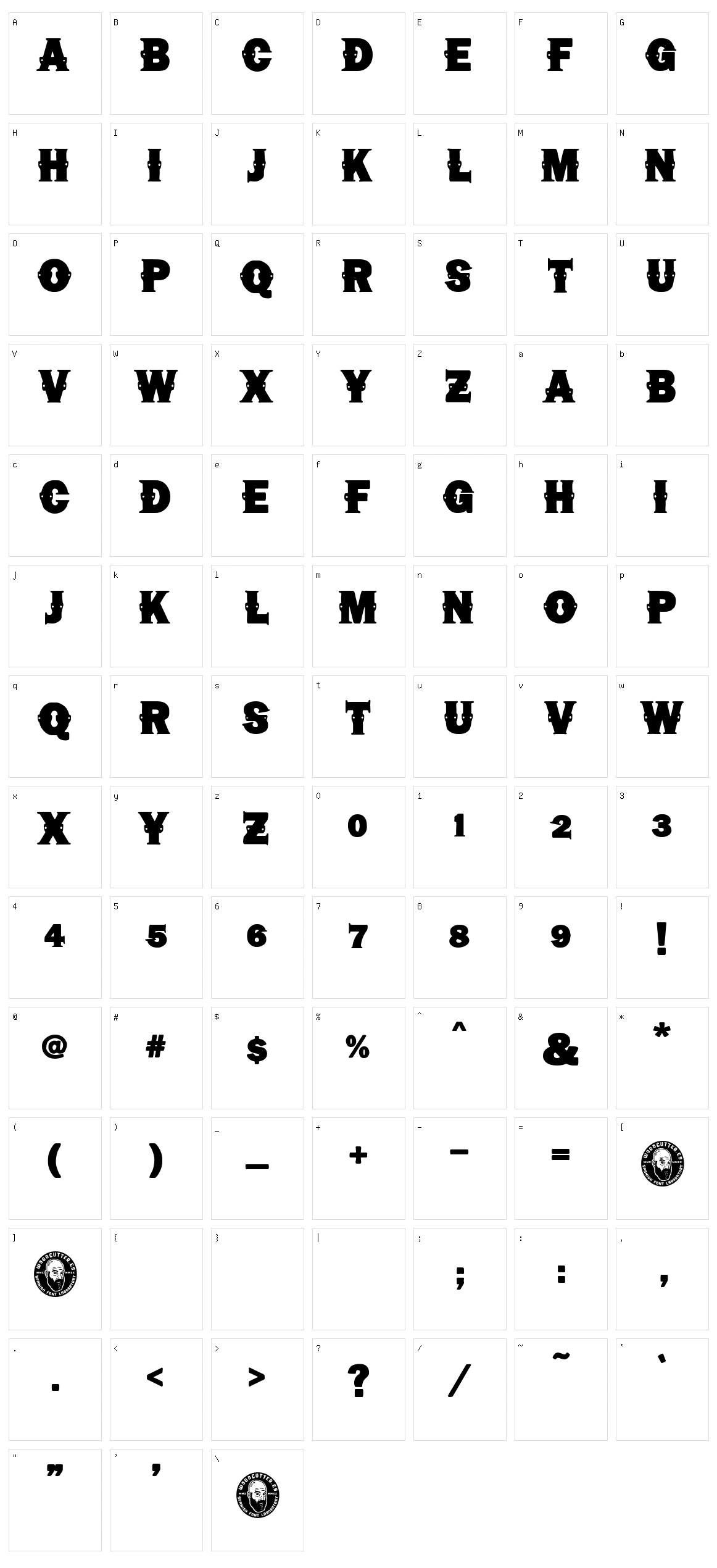 Chuck Norris Character Set