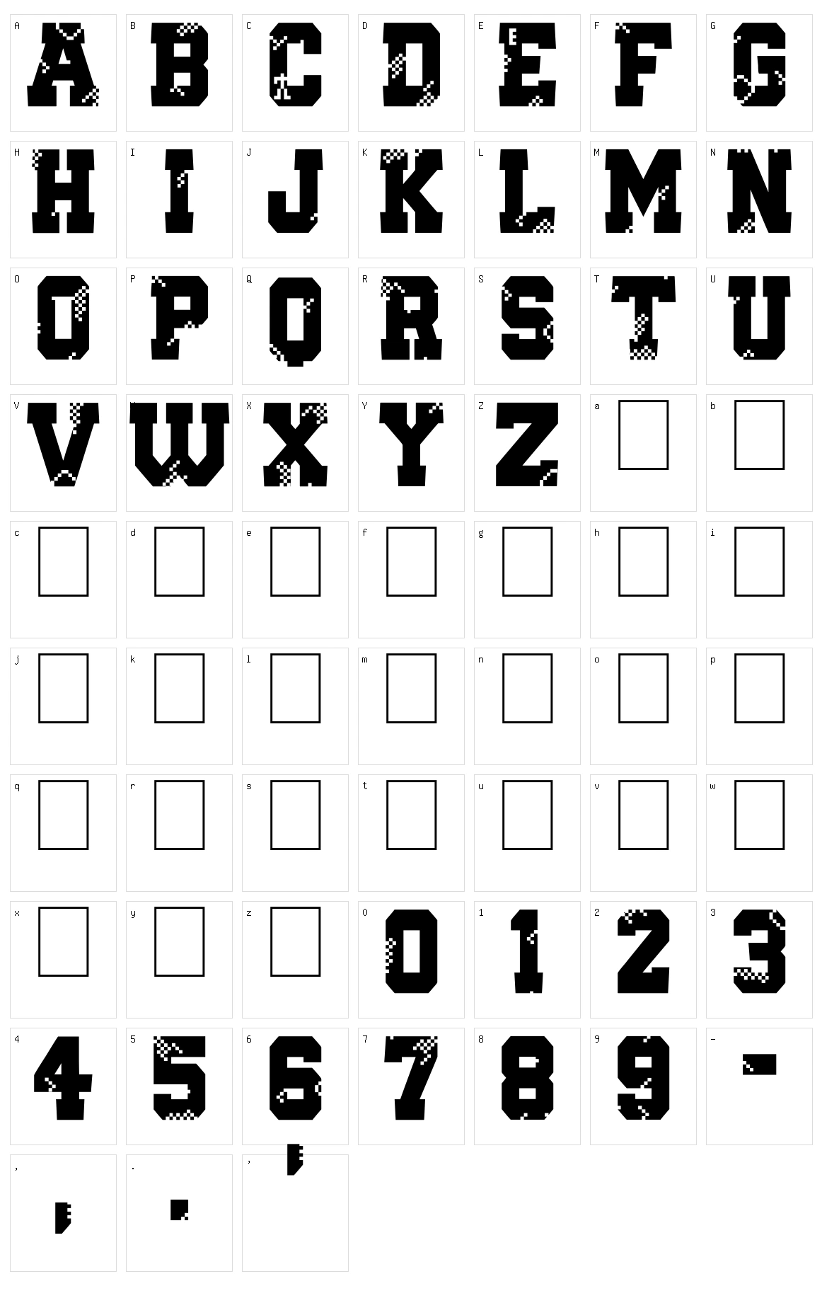 Digital College Character Set