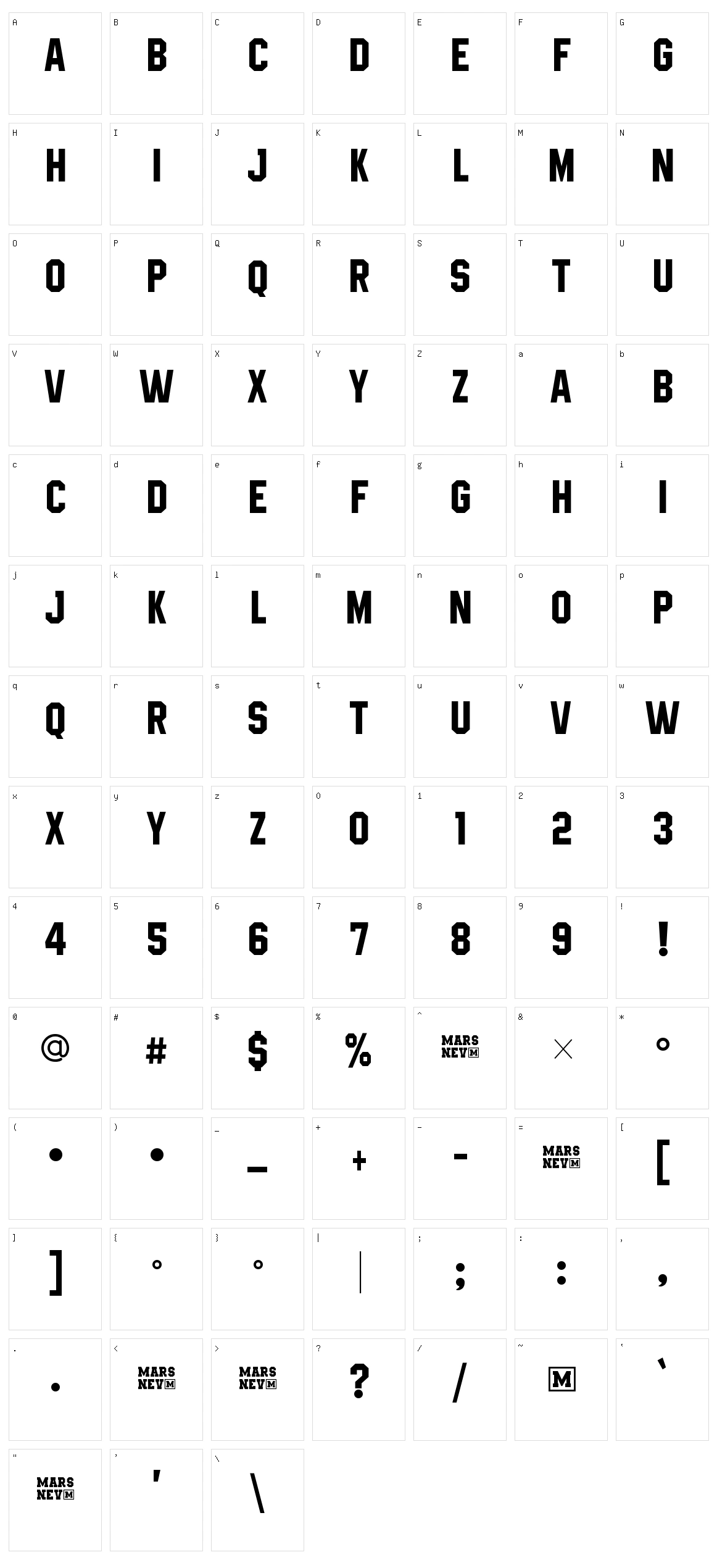 High Jakarta Character Set