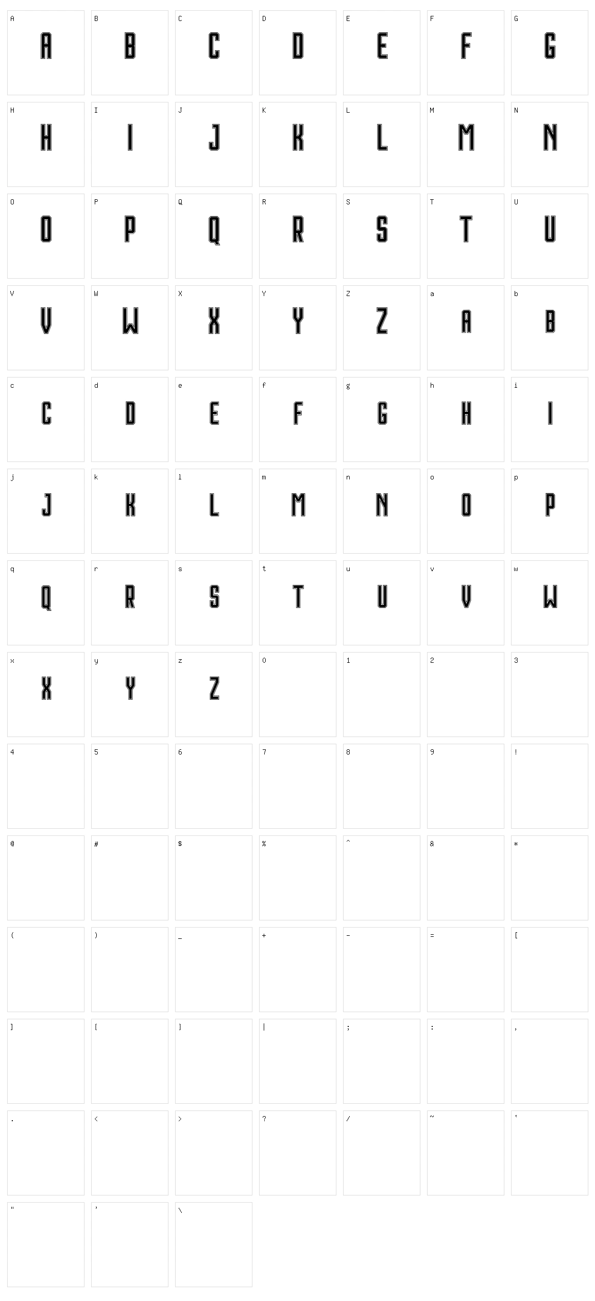 Houston Character Set