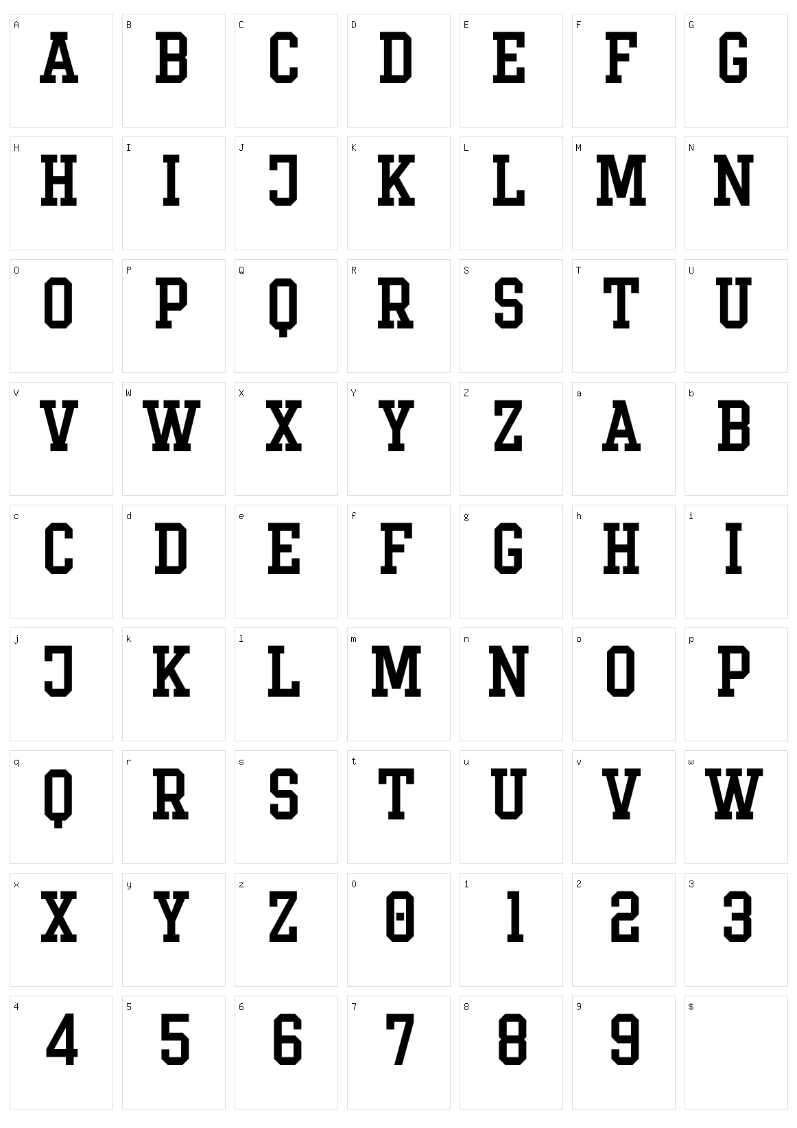Limbus Character Set