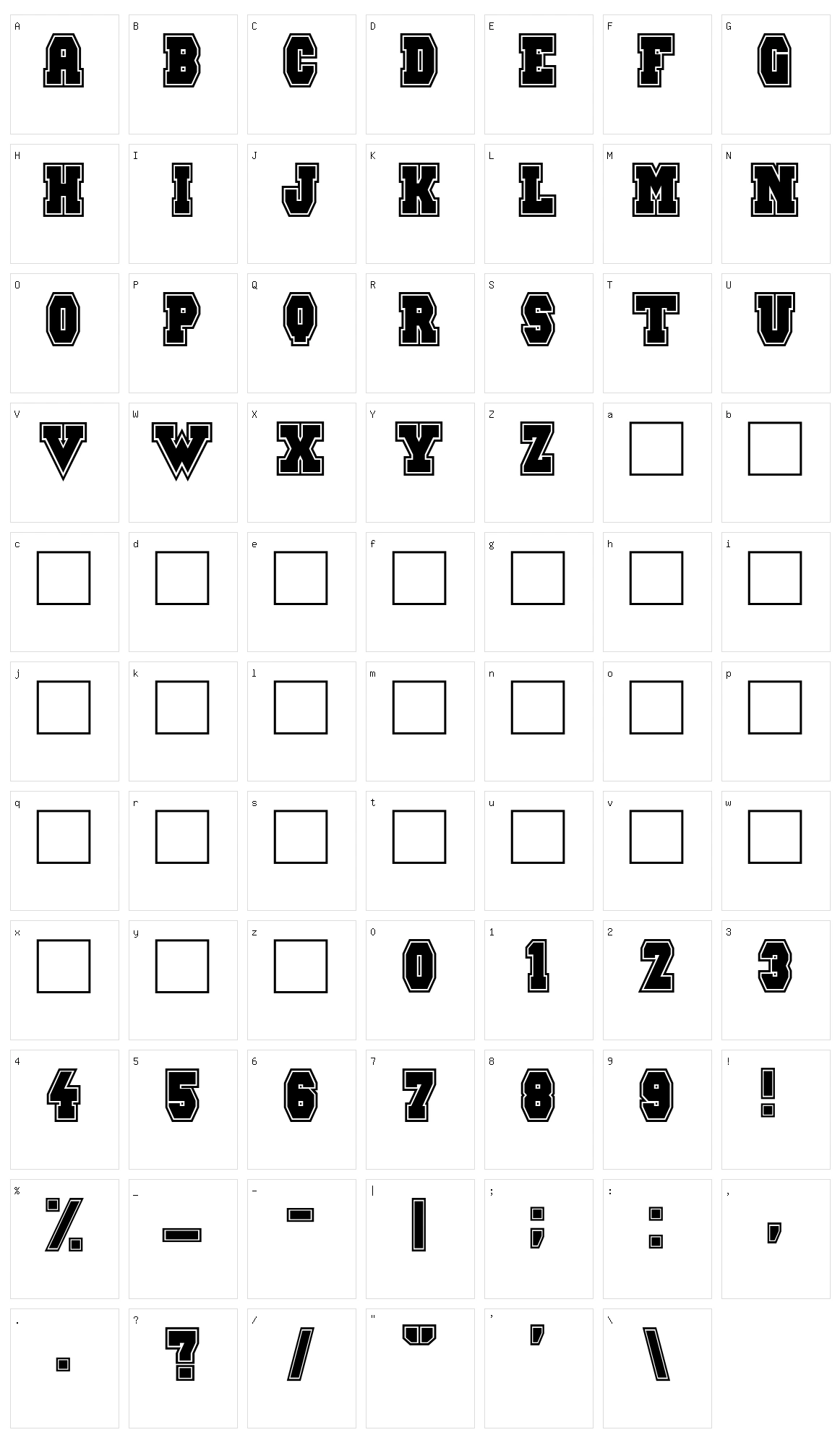 Maximum Strength Character Set