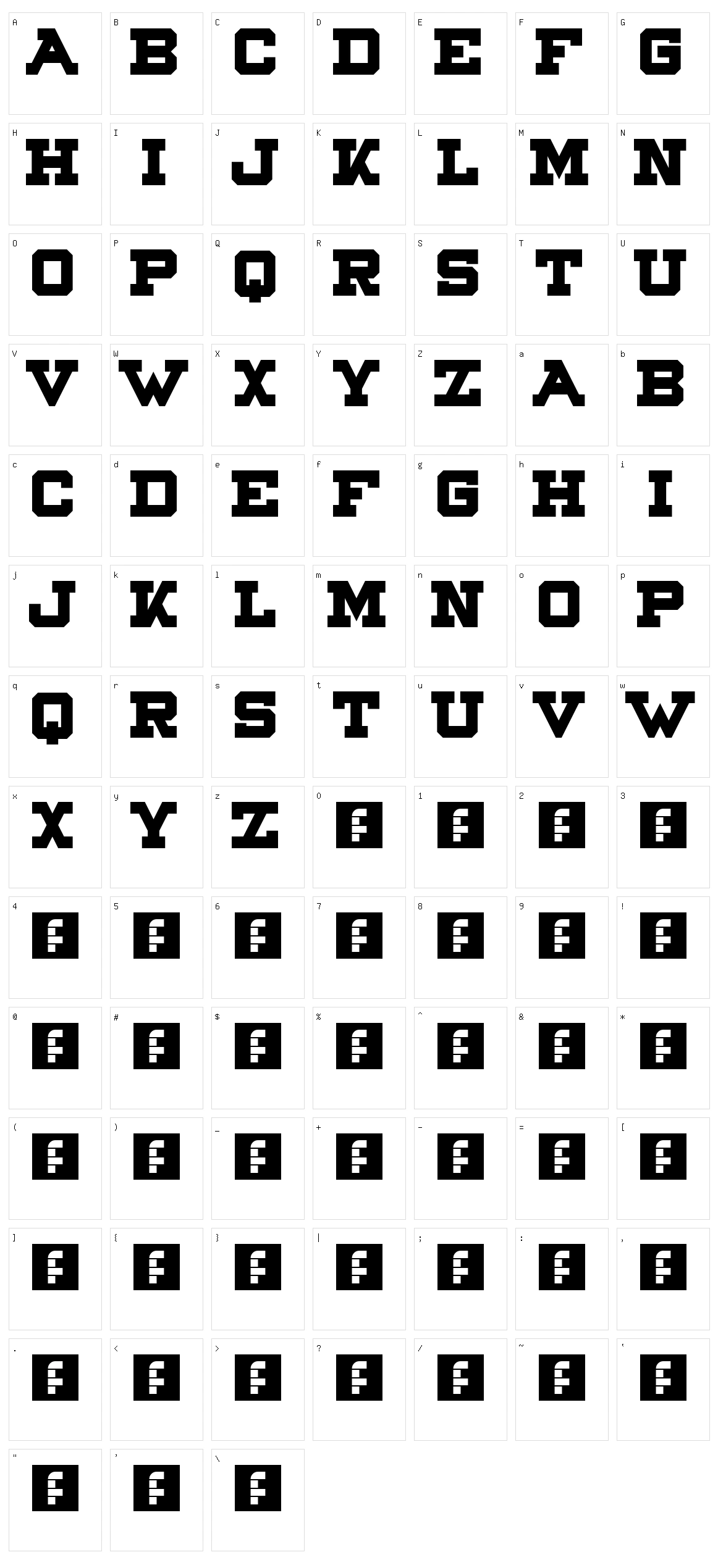 Northpoint Character Set