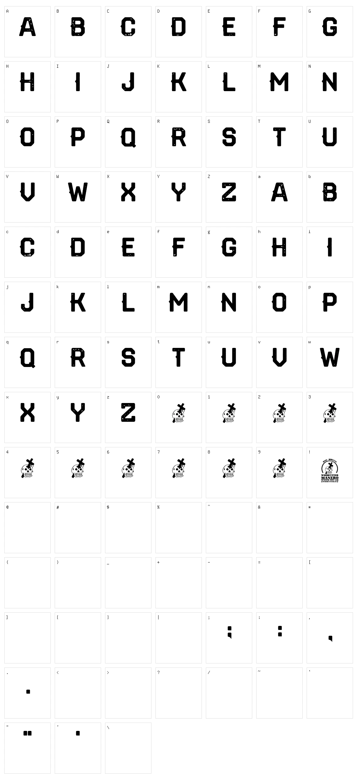 Rotunda Character Set