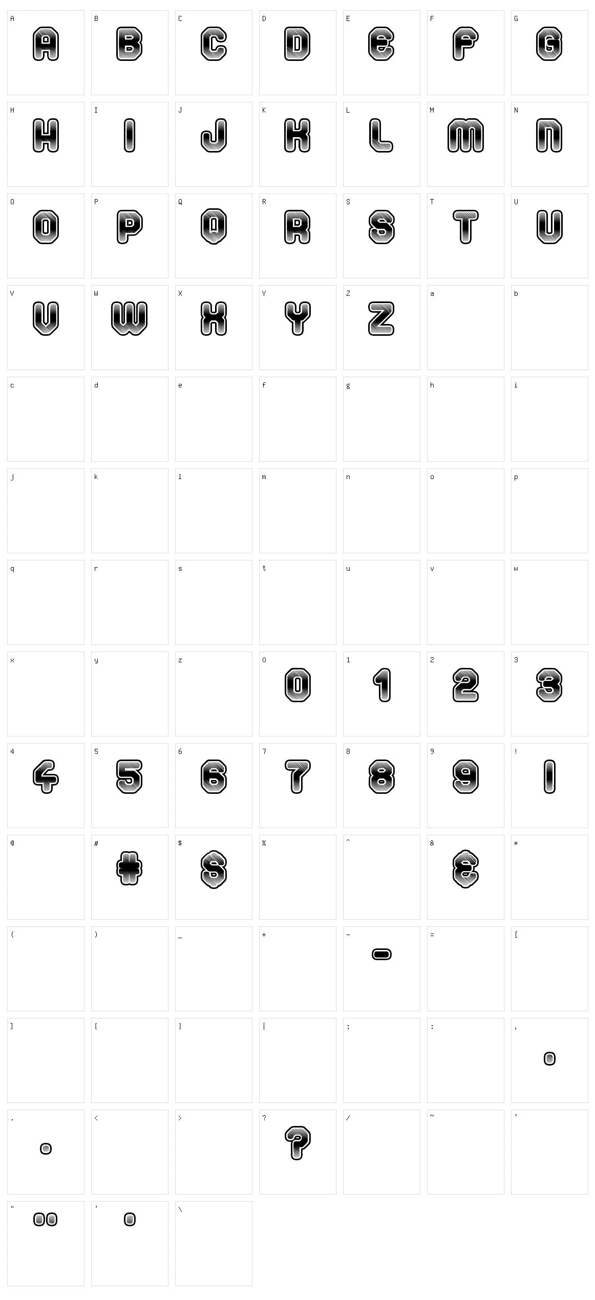 Space Sport Character Set