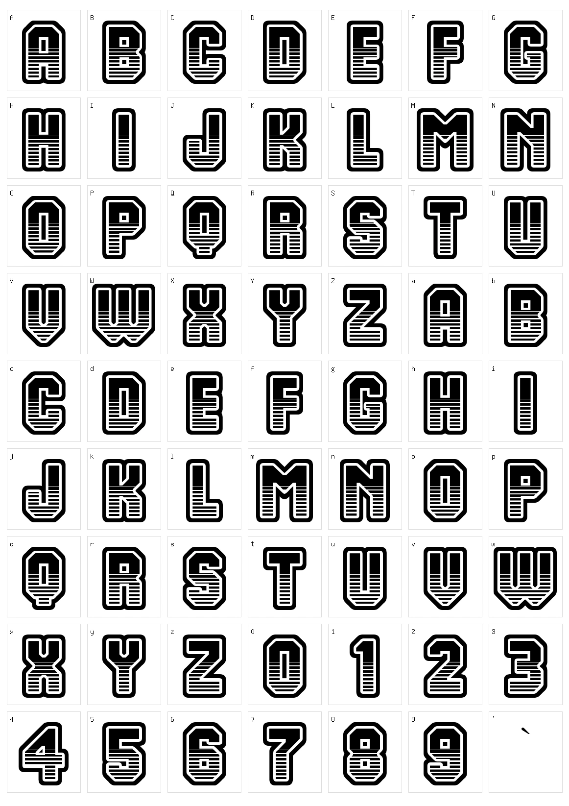 Team 401 Character Set