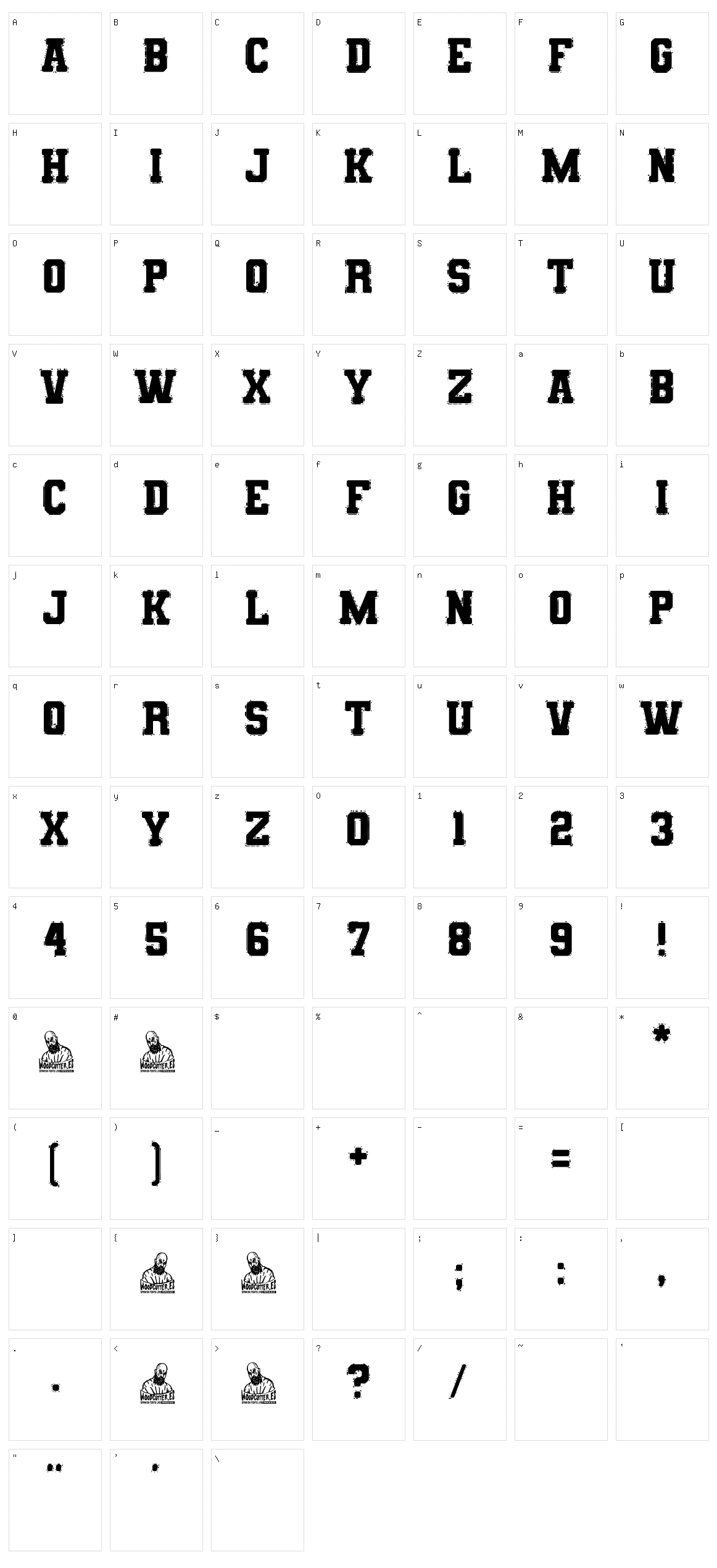 Tennessee College Character Set