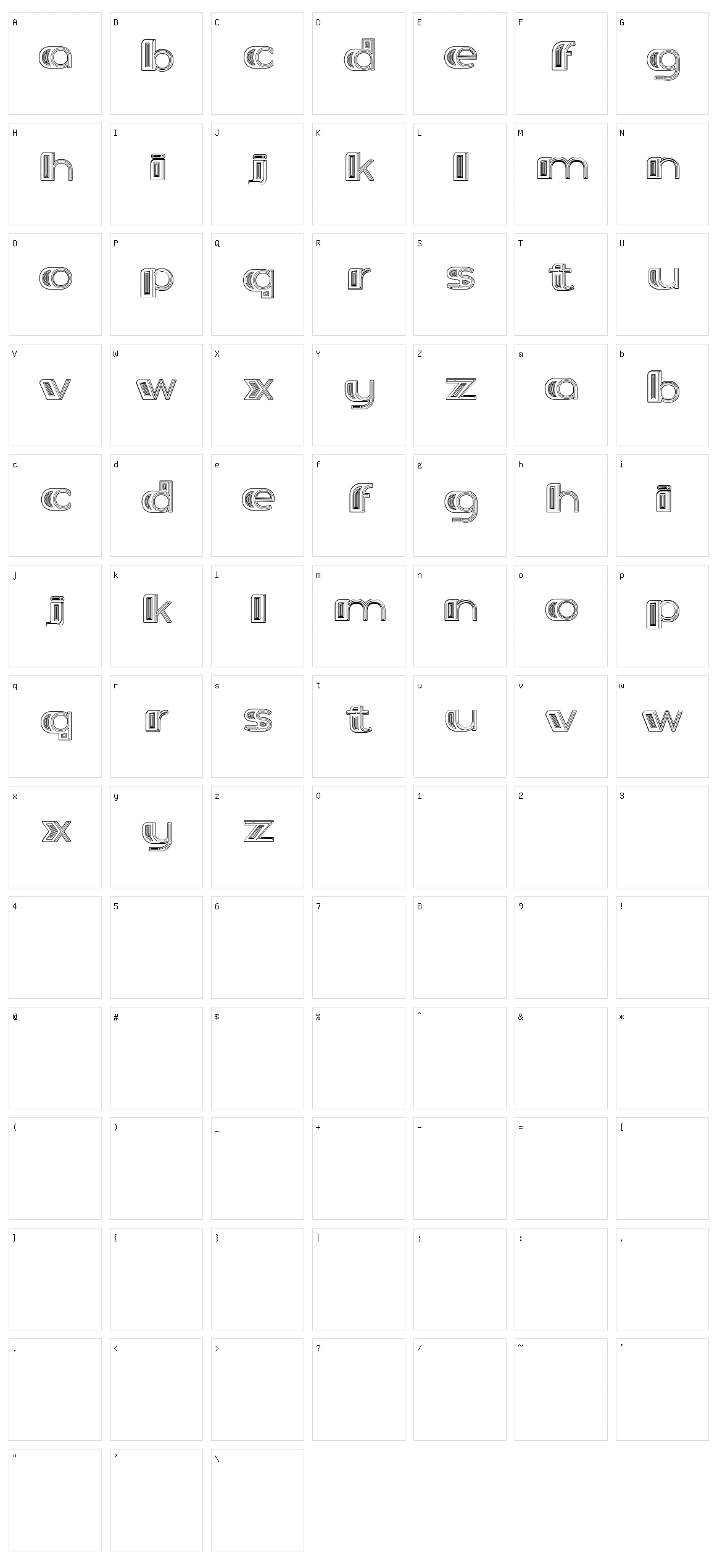 Achiever Character Set