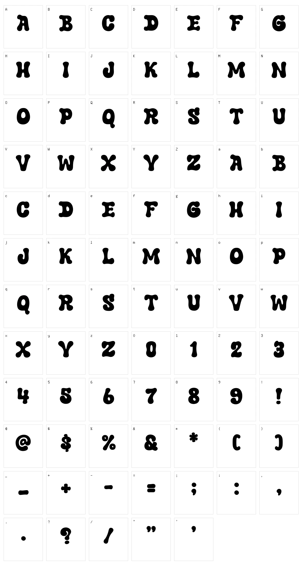Alice Smile Character Set