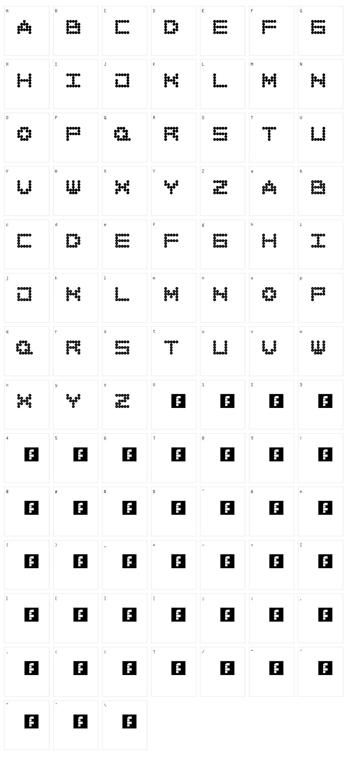 All Around Character Set