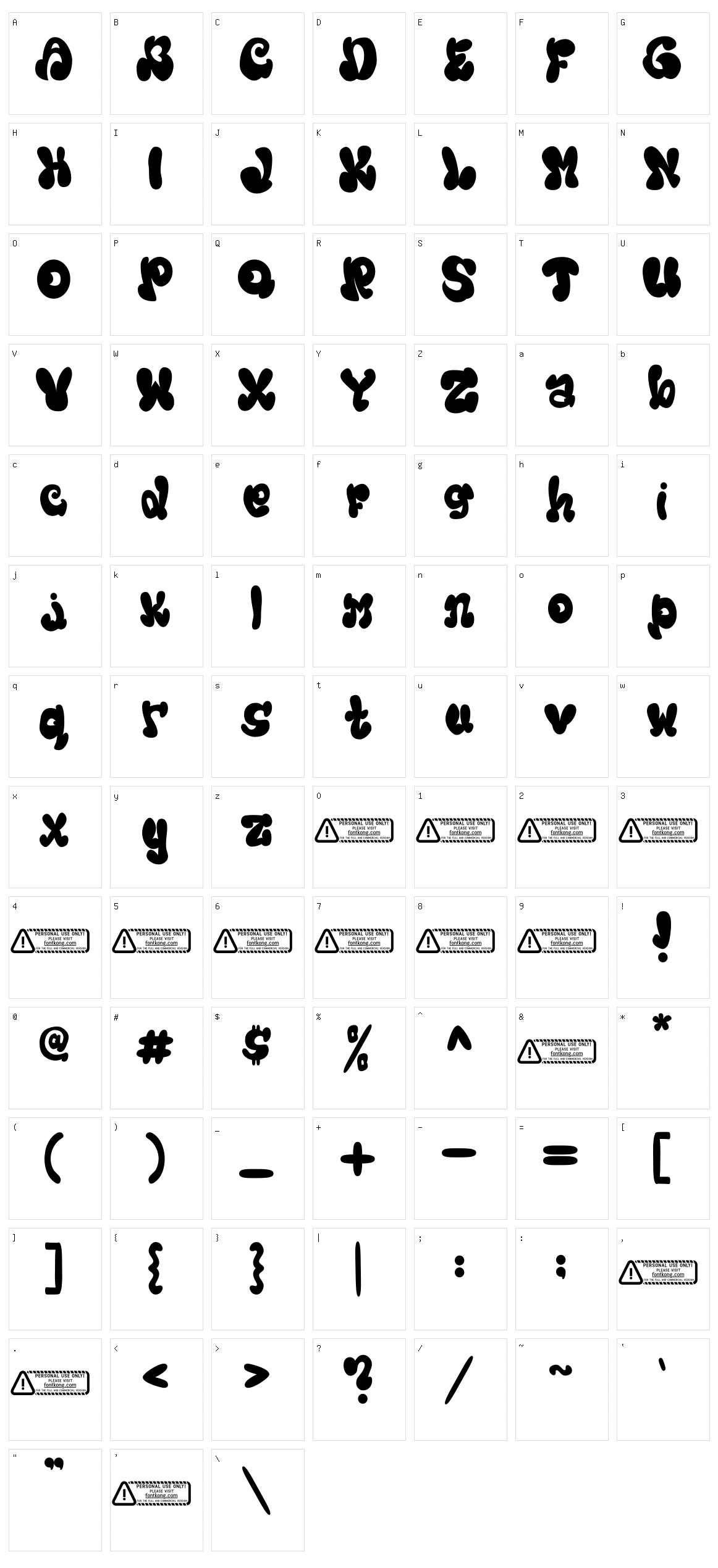 Amigos Character Set