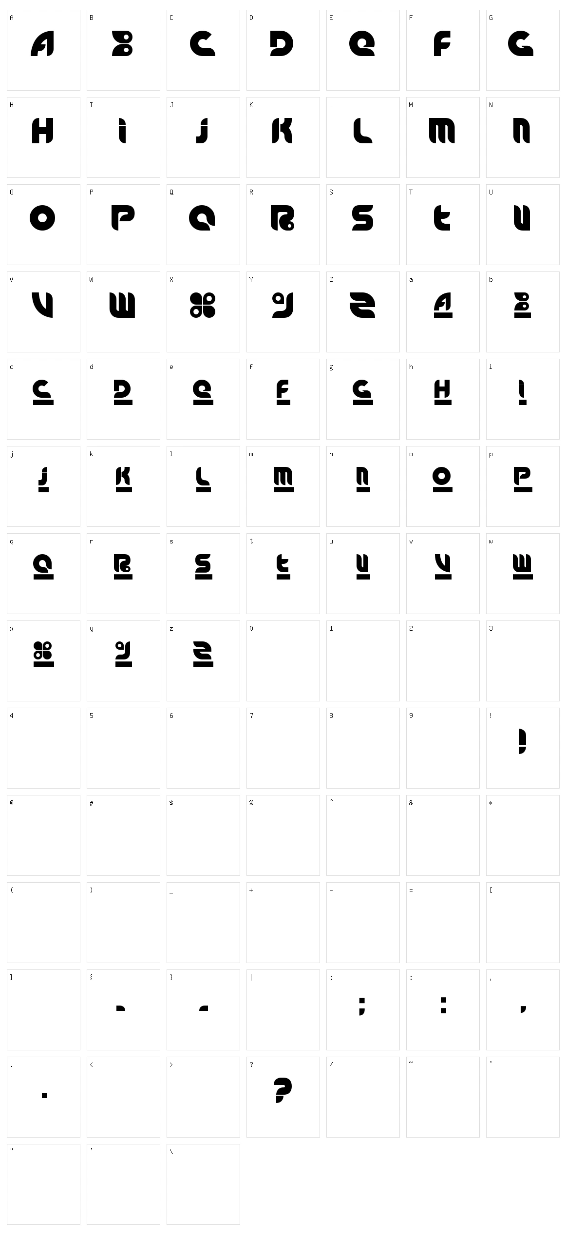 ArnStylo Character Set