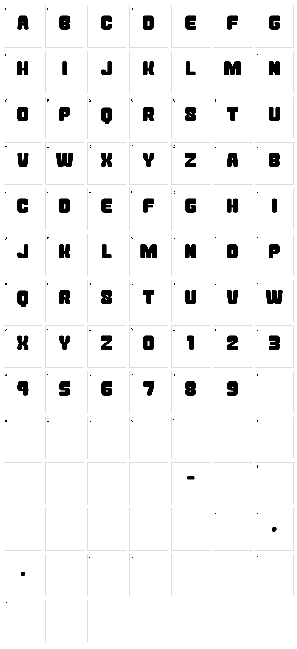 Atama Simple Character Set