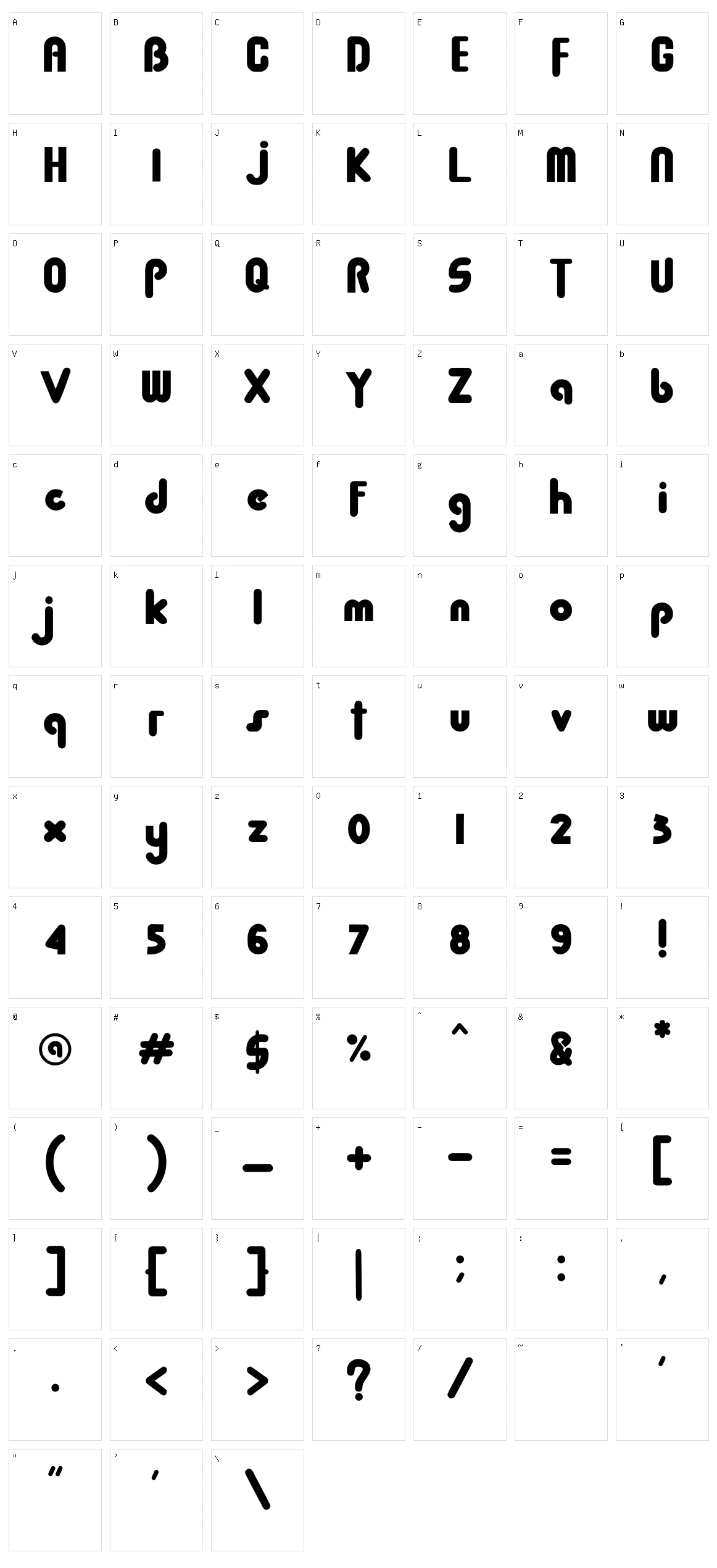 Baby Dollar ll Character Set
