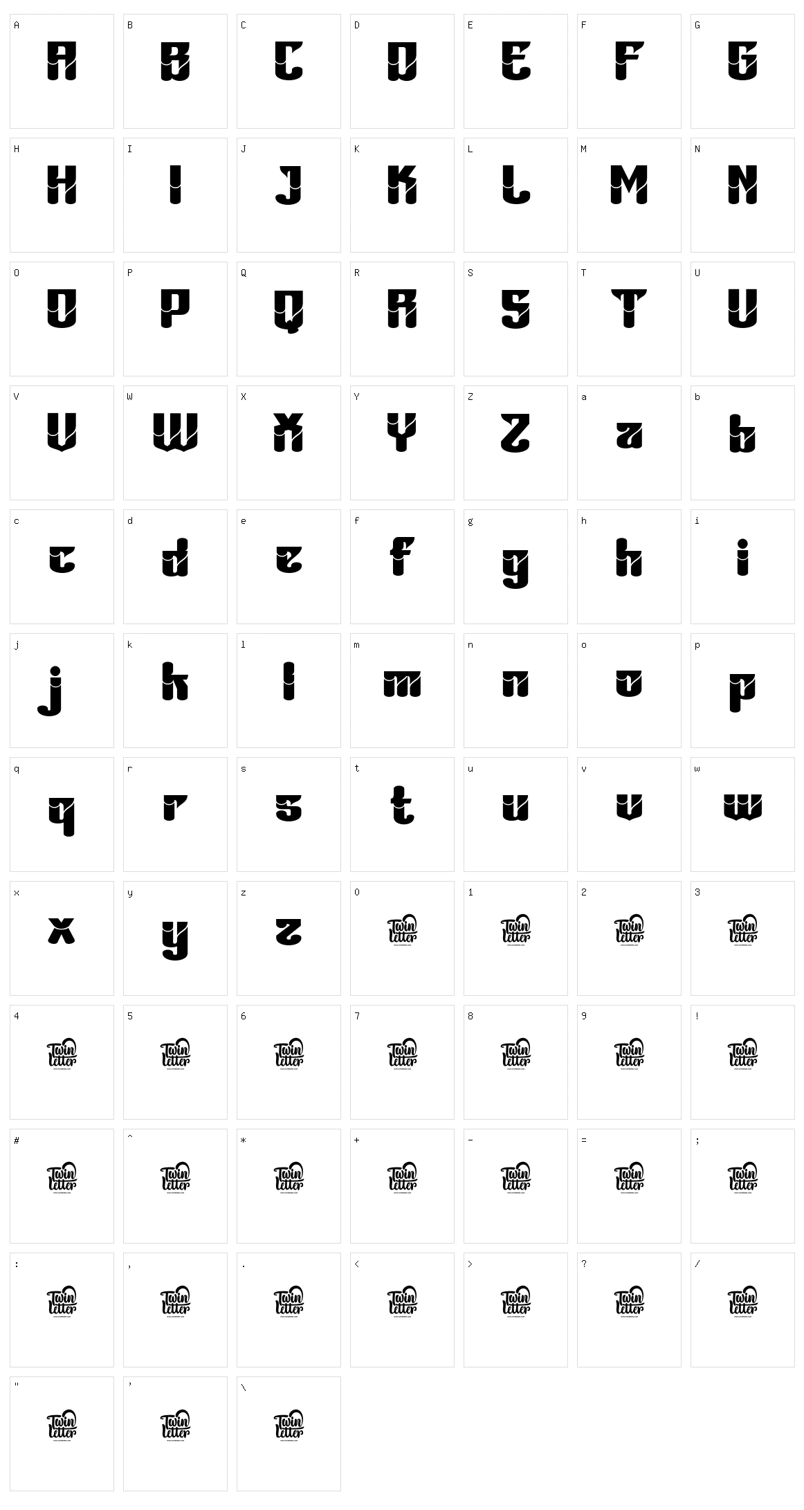 Bahiyoh Character Set