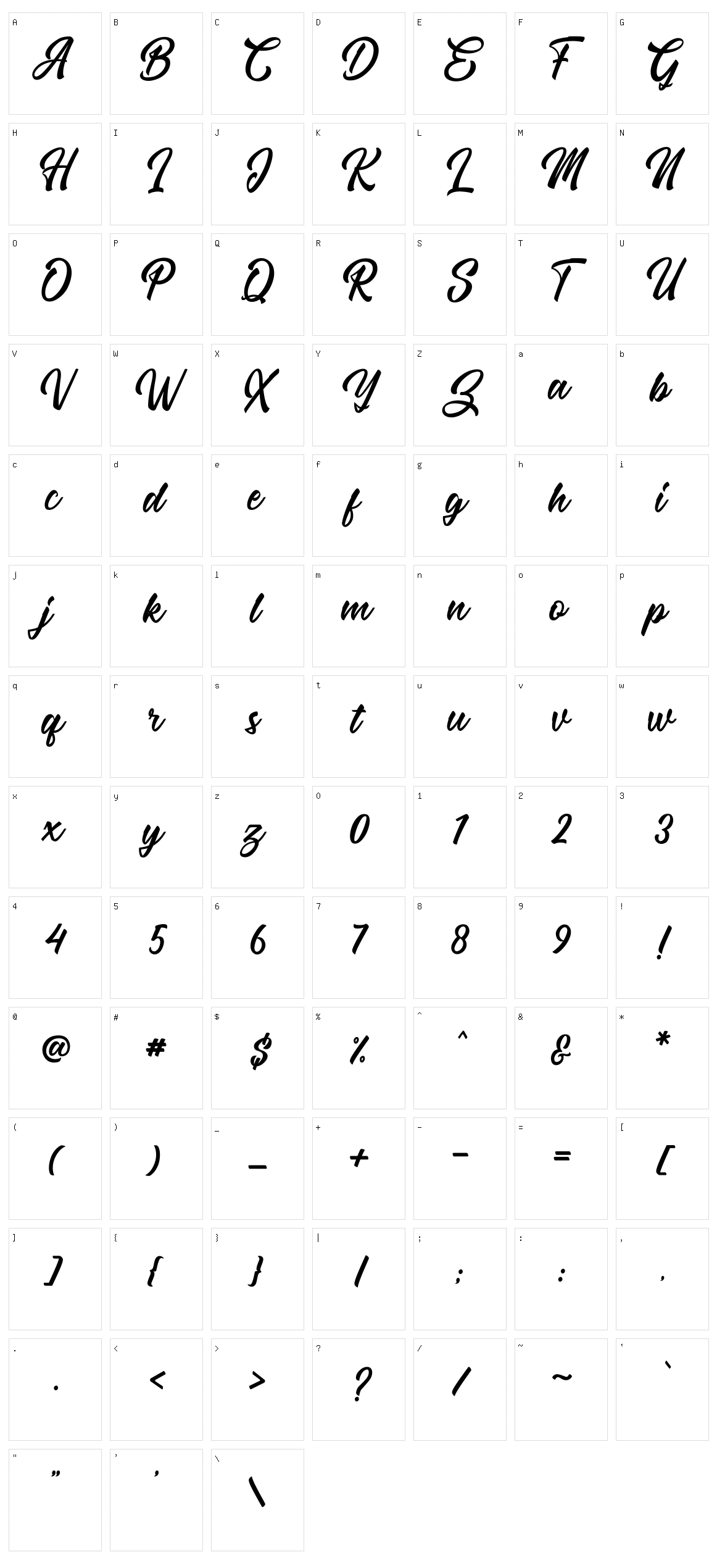 The Micrander Character Set