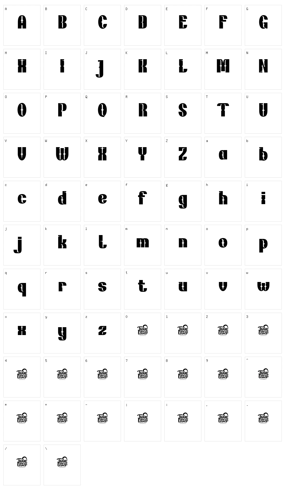 Bhikum Character Set