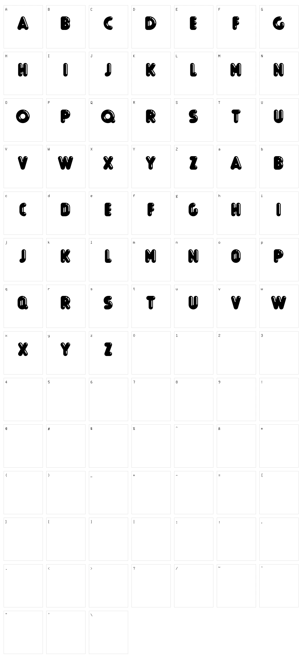 Boule Character Set