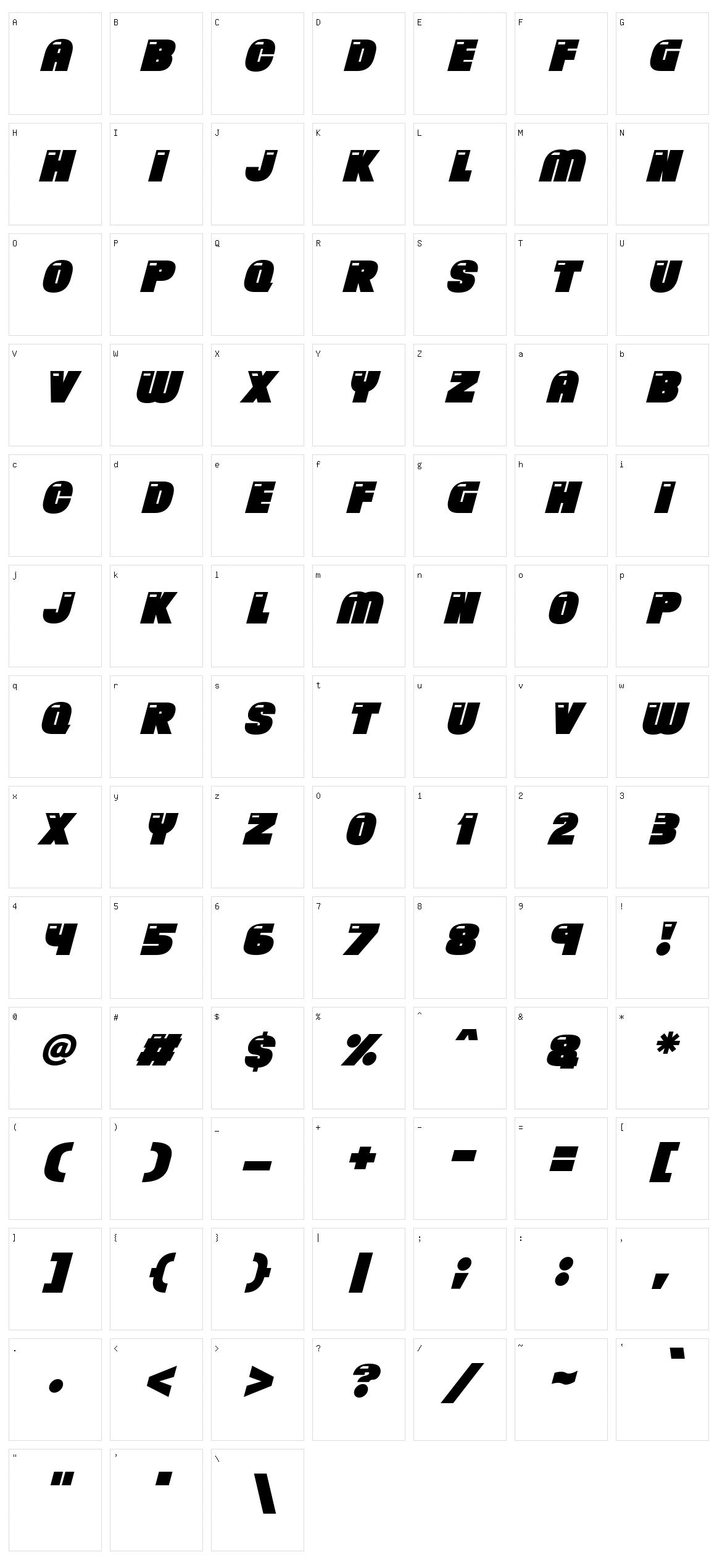 Brand New Retro Character Set