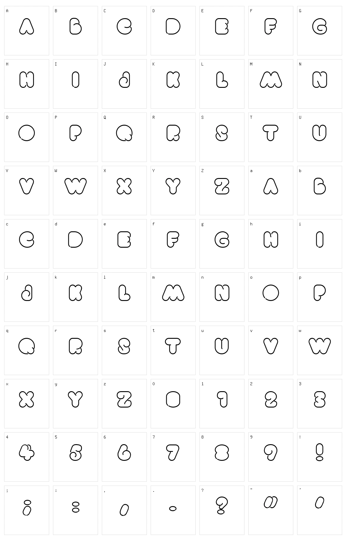 Bright Lights Character Set