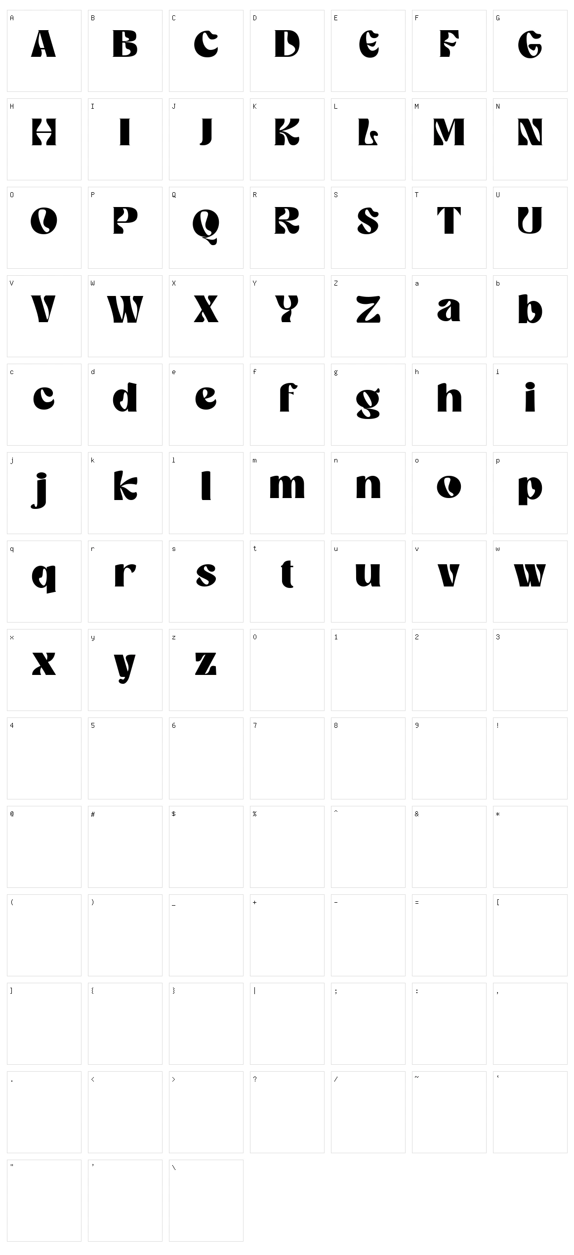 Broukha Character Set