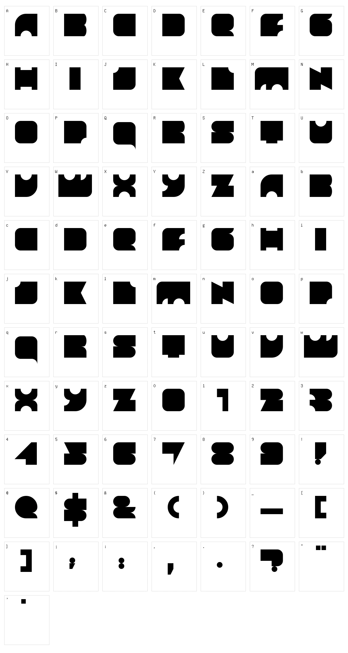 Bulat Character Set