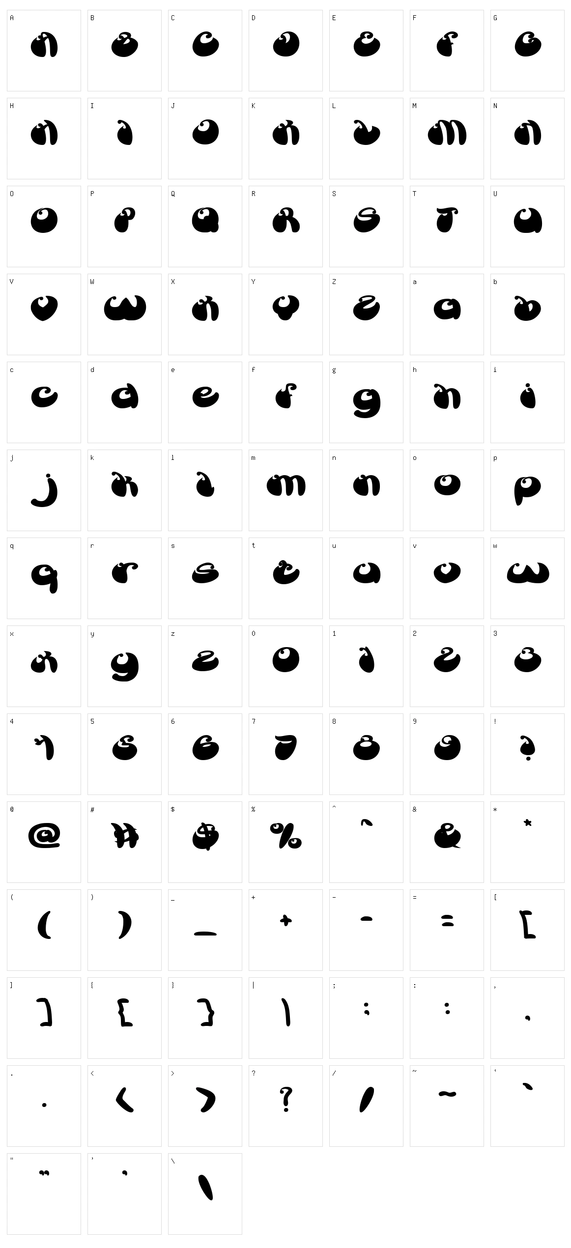 Butterfly Character Set
