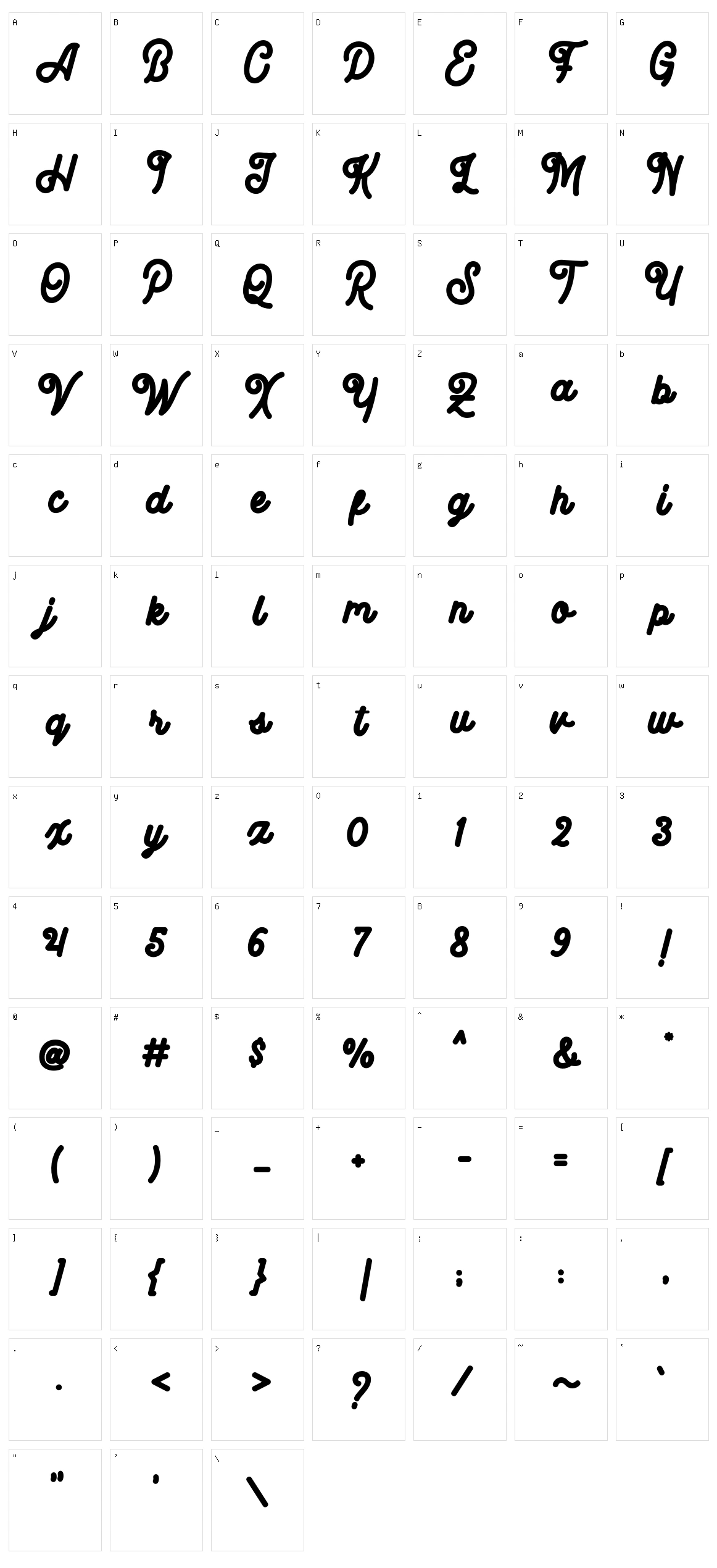 Big Brow Character Set