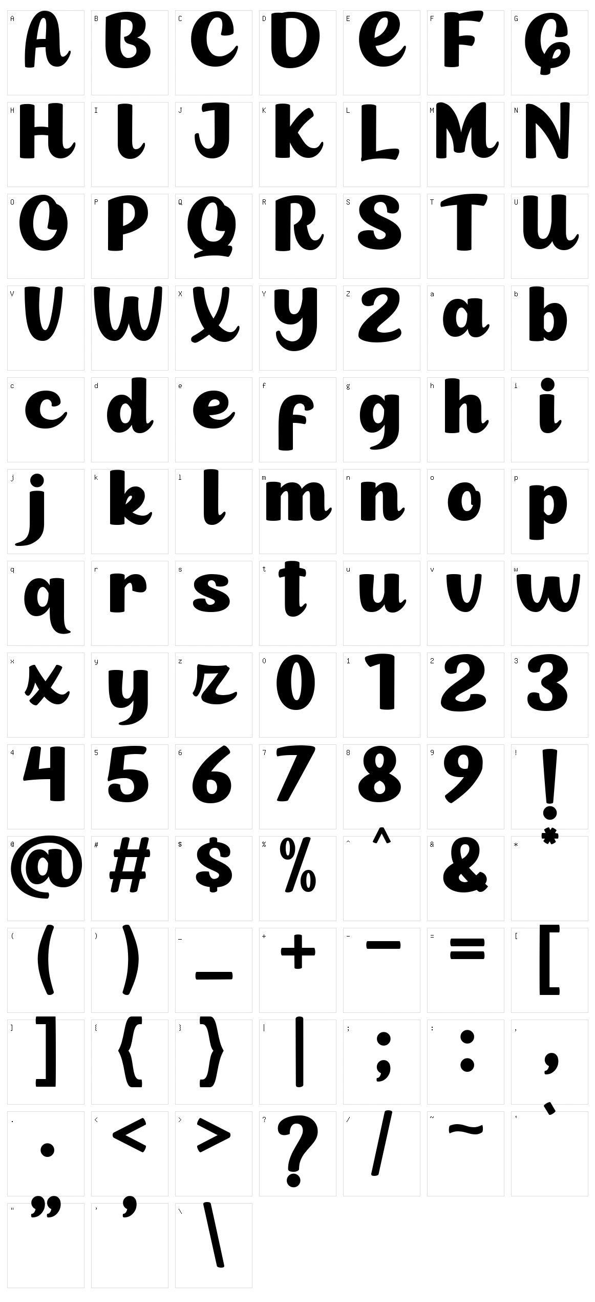 Cheerful Dynamite Character Set