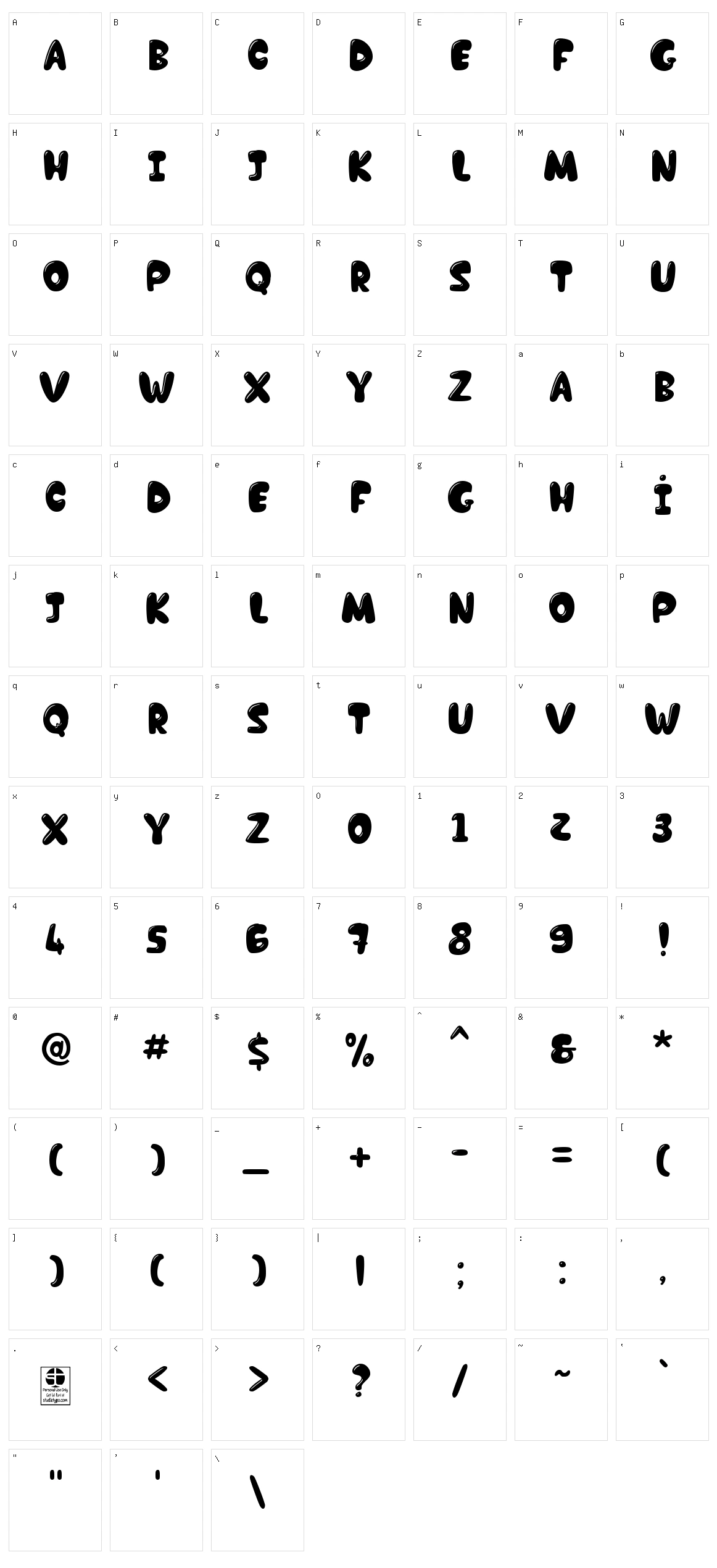 Chocolate Bar Character Set
