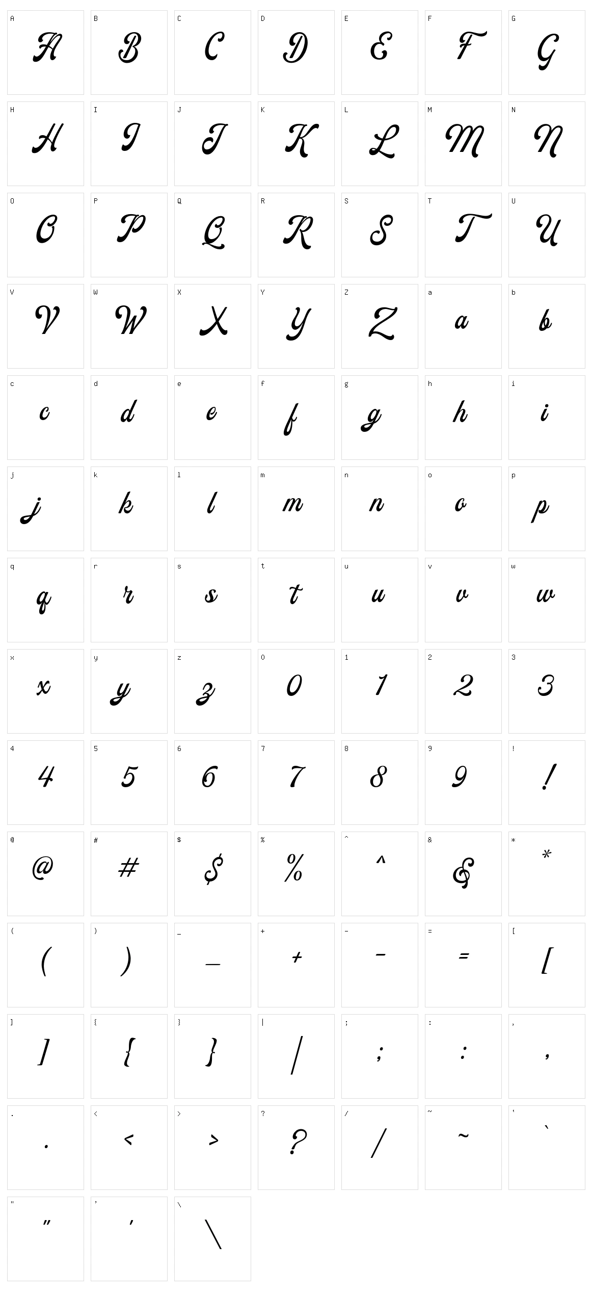Foresight Character Set