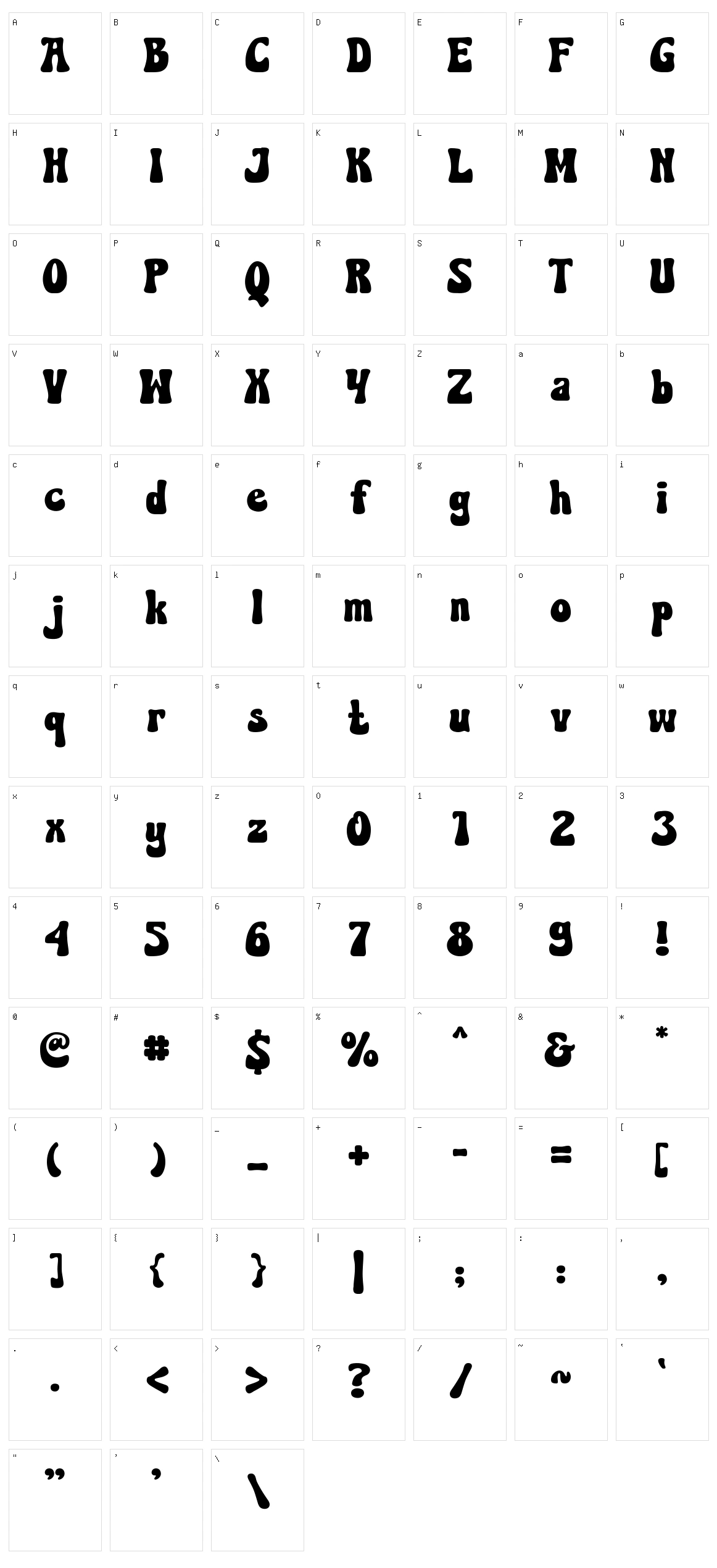 Corduroy Character Set