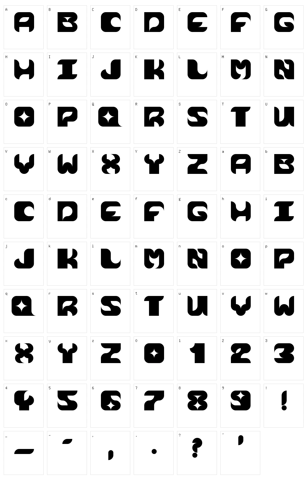 Cosmik Orchestra Character Set