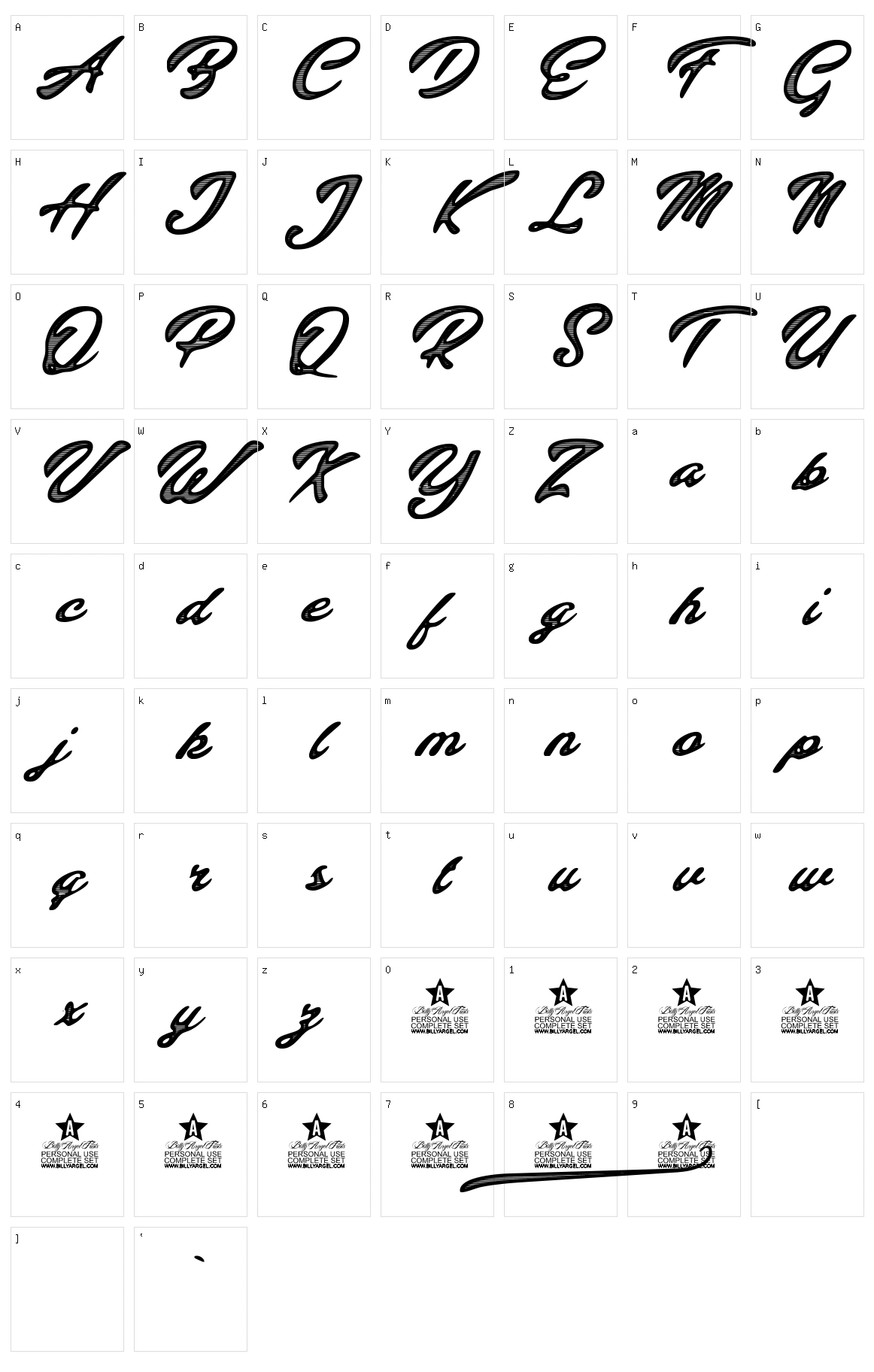 Colinas Character Set