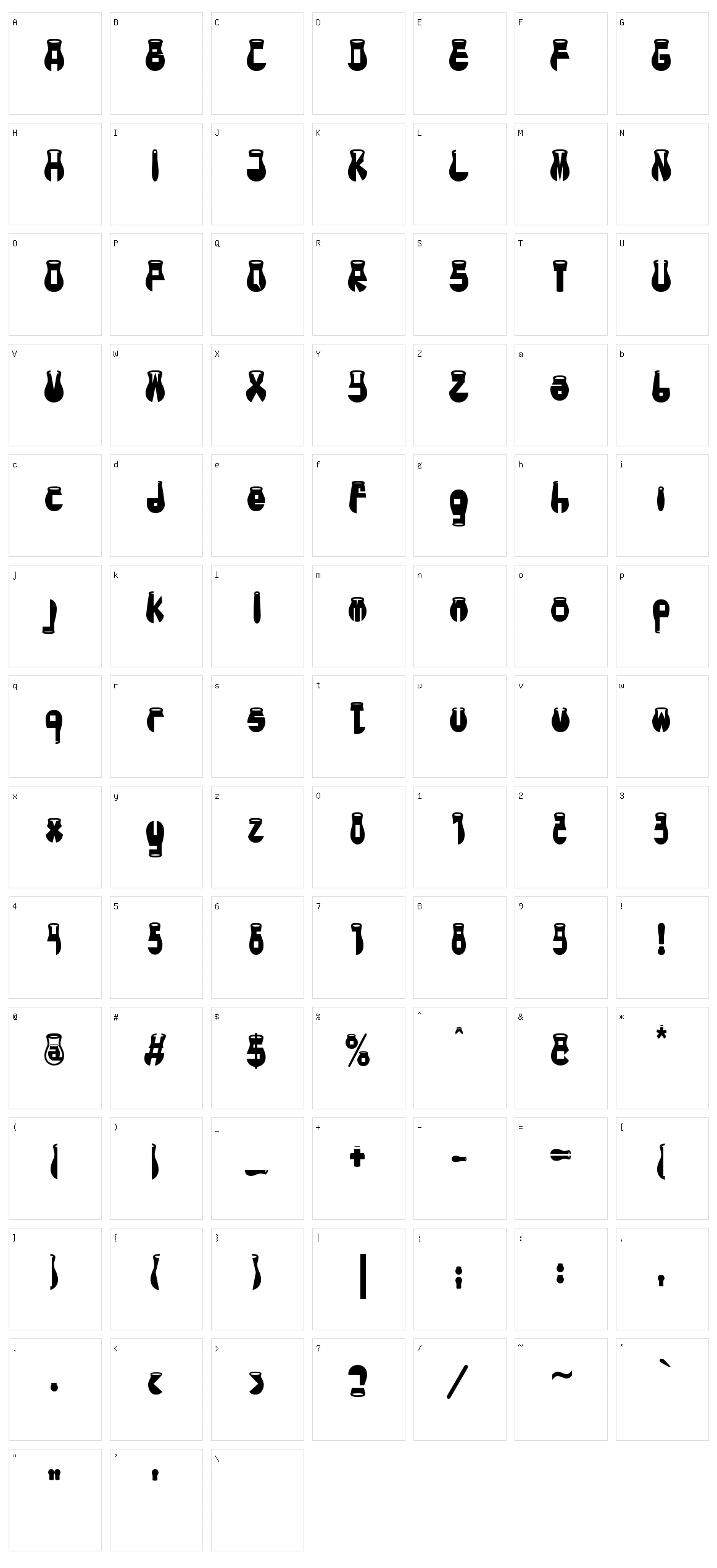 CotoCity Character Set