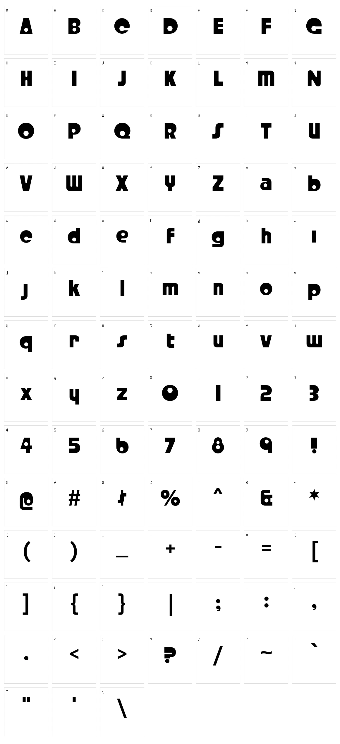 Crystal Radio Kit Character Set