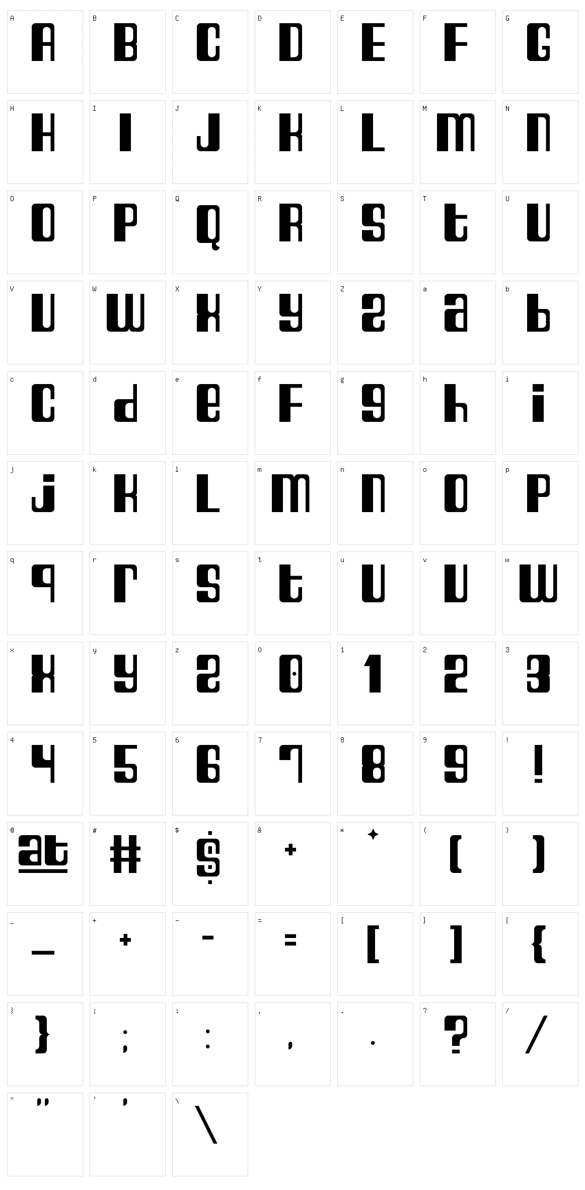 Cyrano Character Set