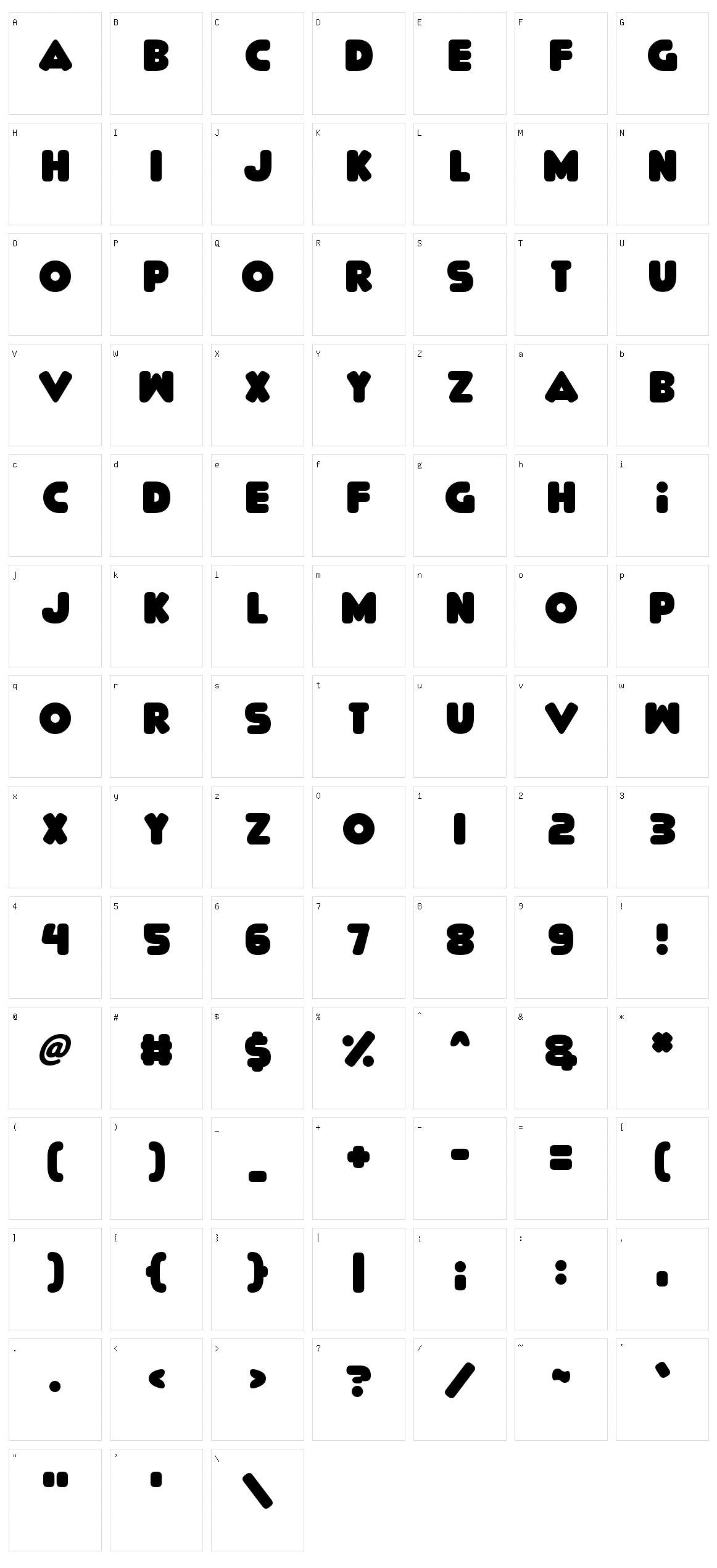 Delicious Character Set