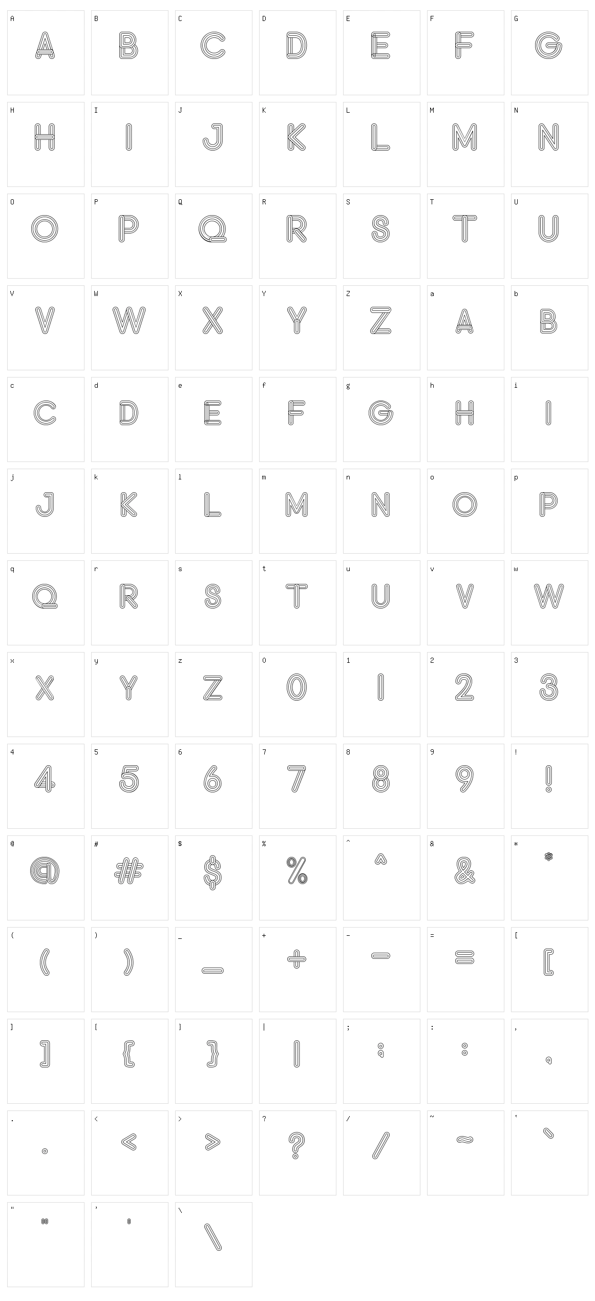 Demokrasi Character Set