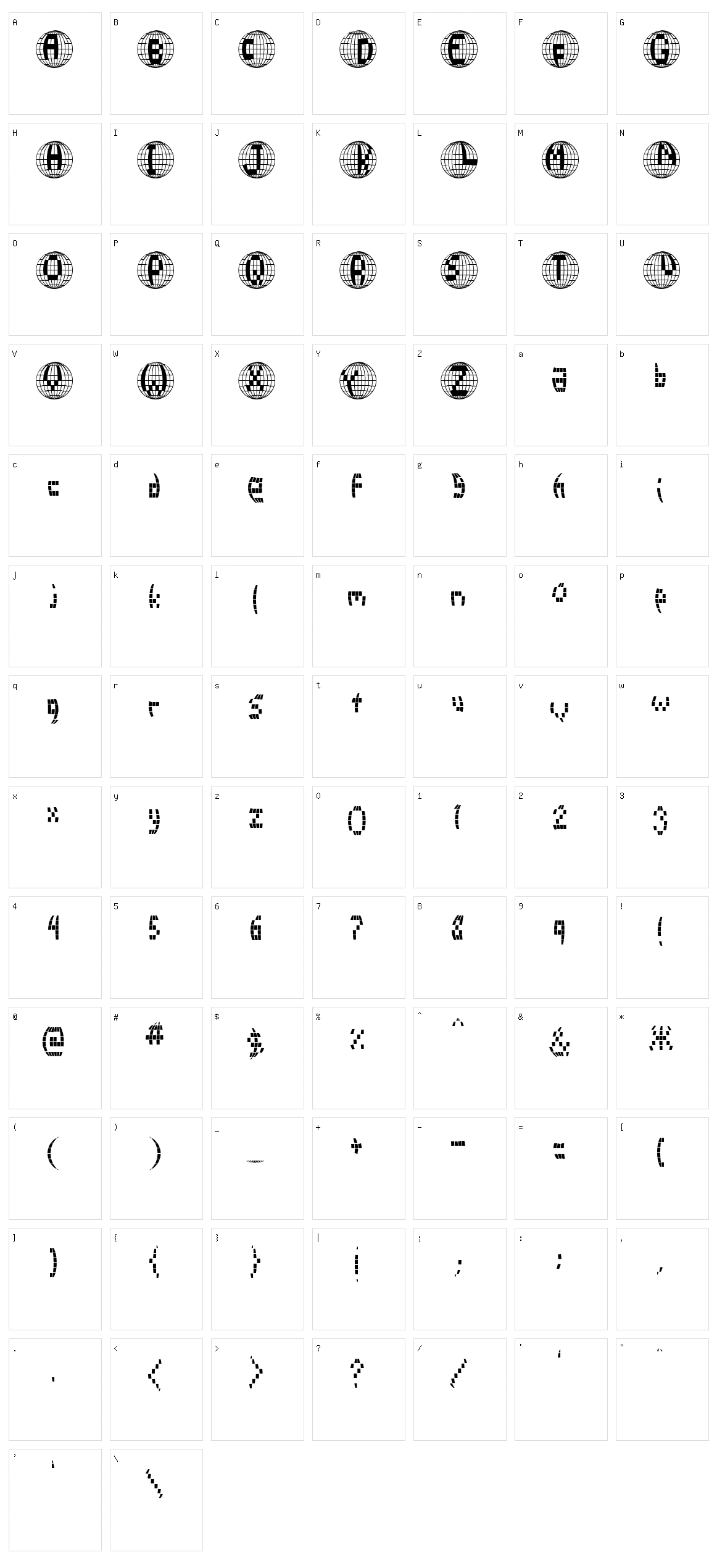 Disco 2000 Character Set