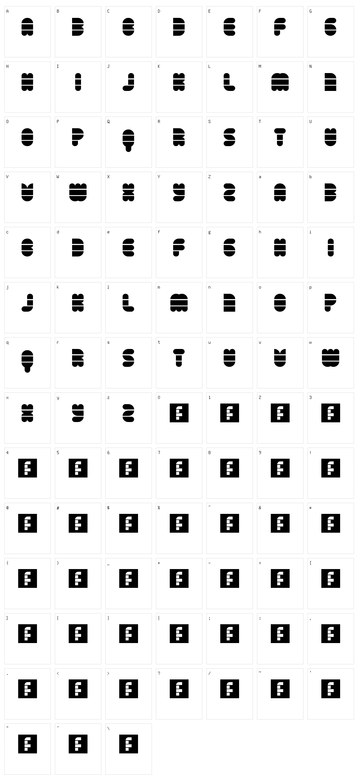 Disco Flow Character Set