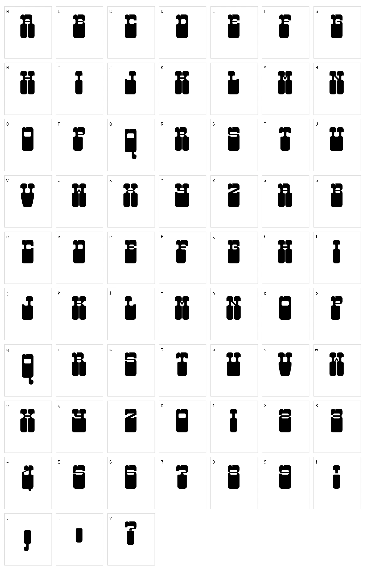 Discomobile 1972 Character Set