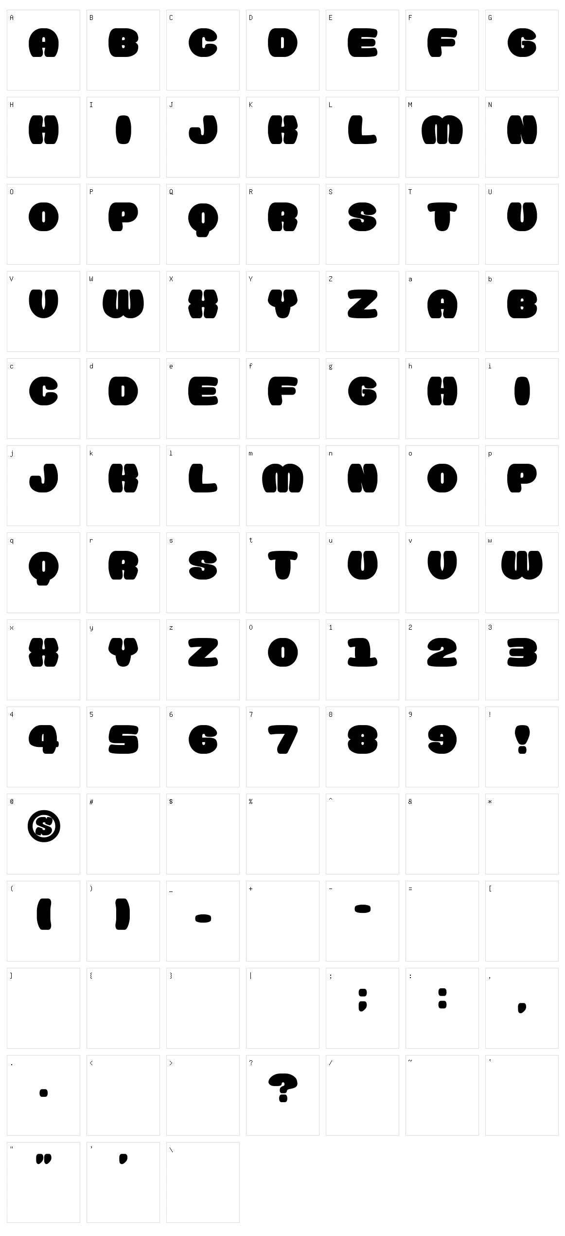 Doughnut Monster G Character Set