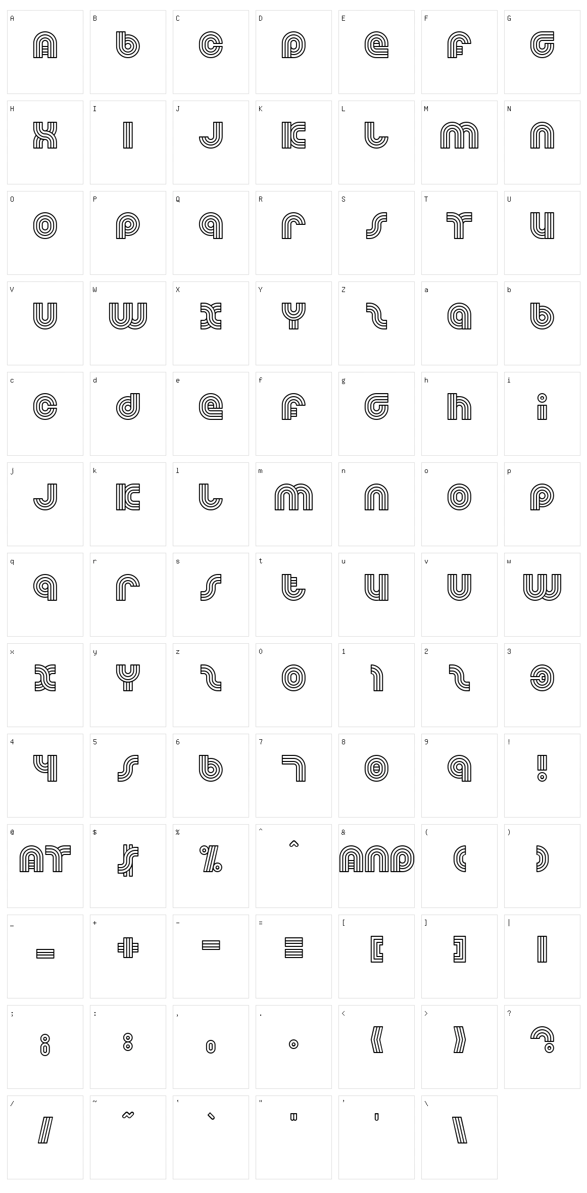 Dreamland Character Set