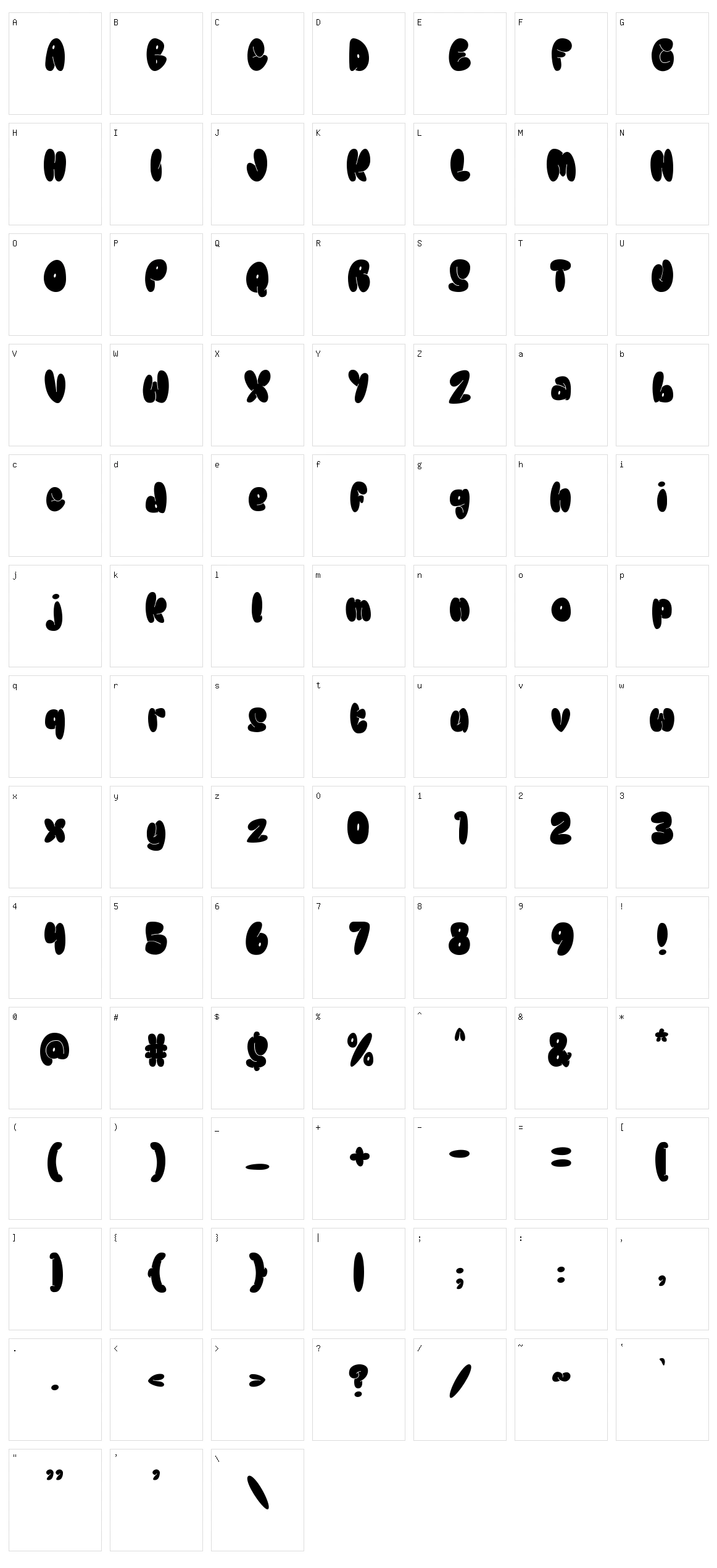 El Fatso Character Set