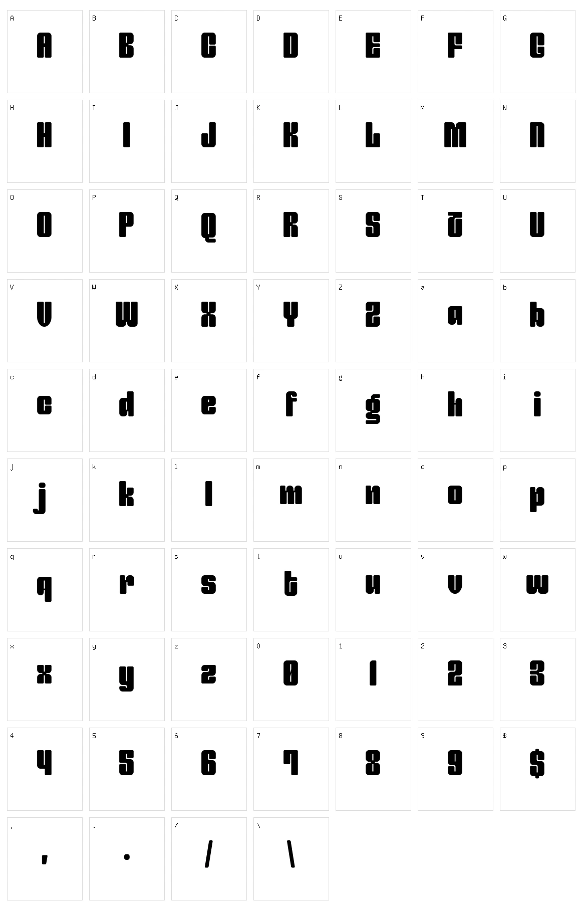 Entuista Character Set