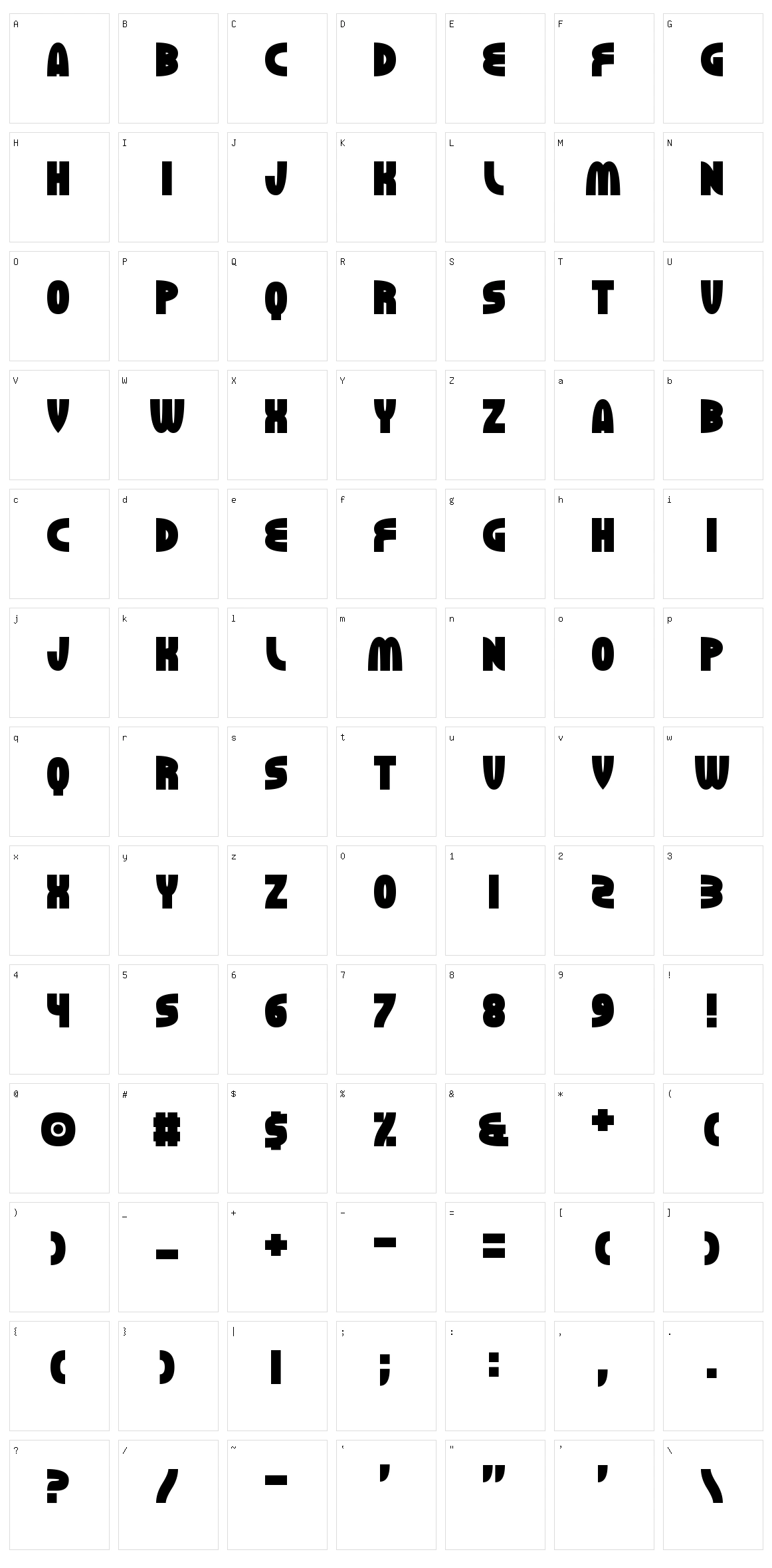 Erhank Character Set