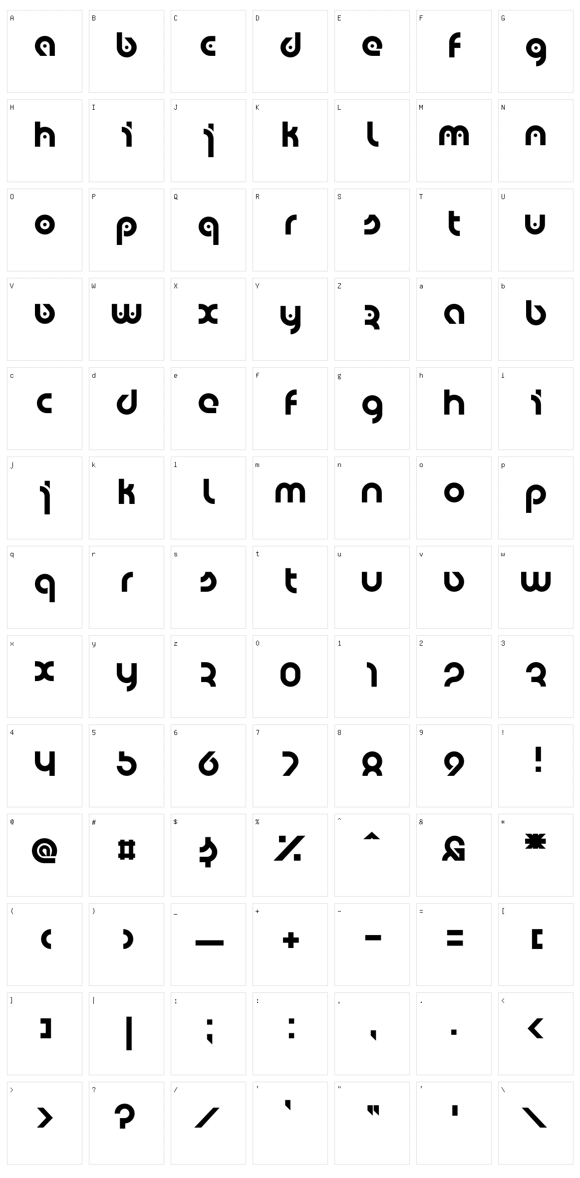Eyelevation Pro Character Set