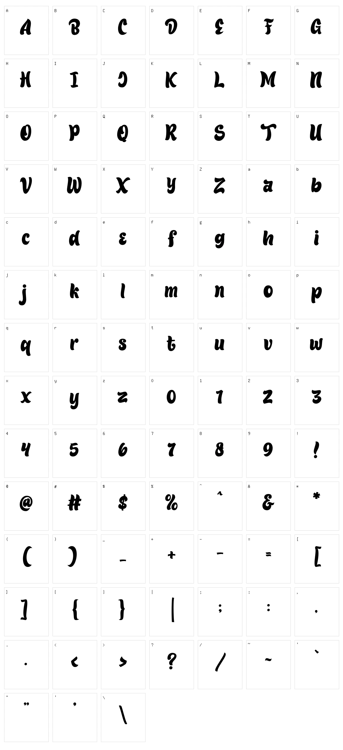 Fillguy Character Set