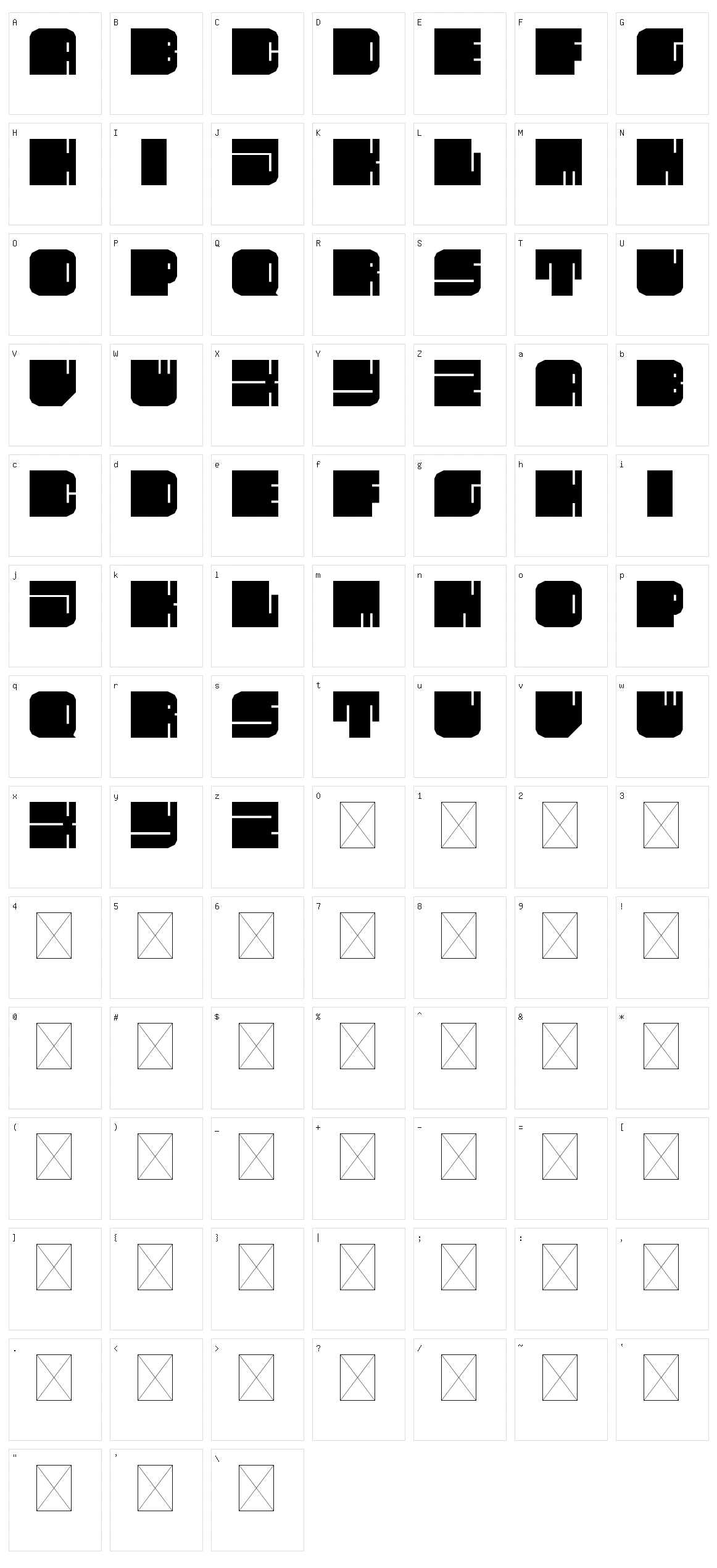 Fleshy Character Set